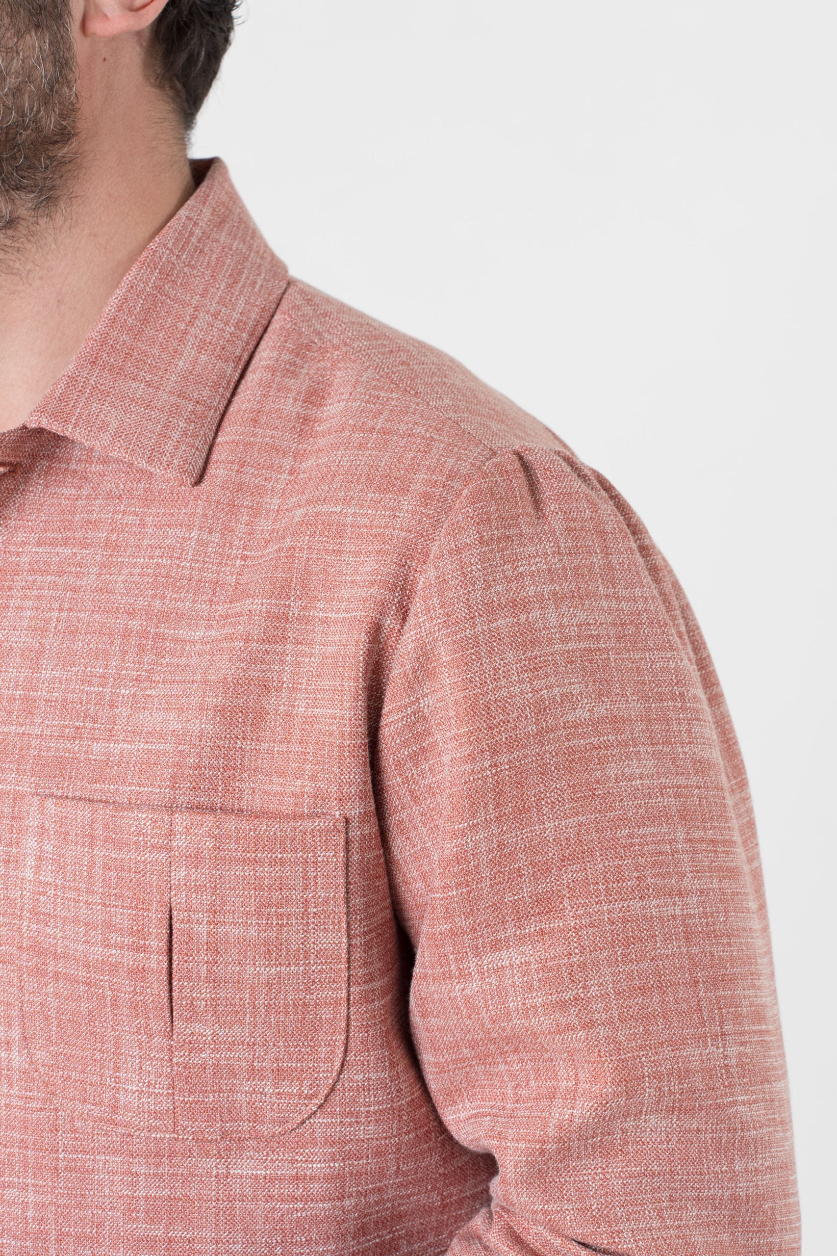 Giubbinetto Over con Spalla Arricciata Aragosta