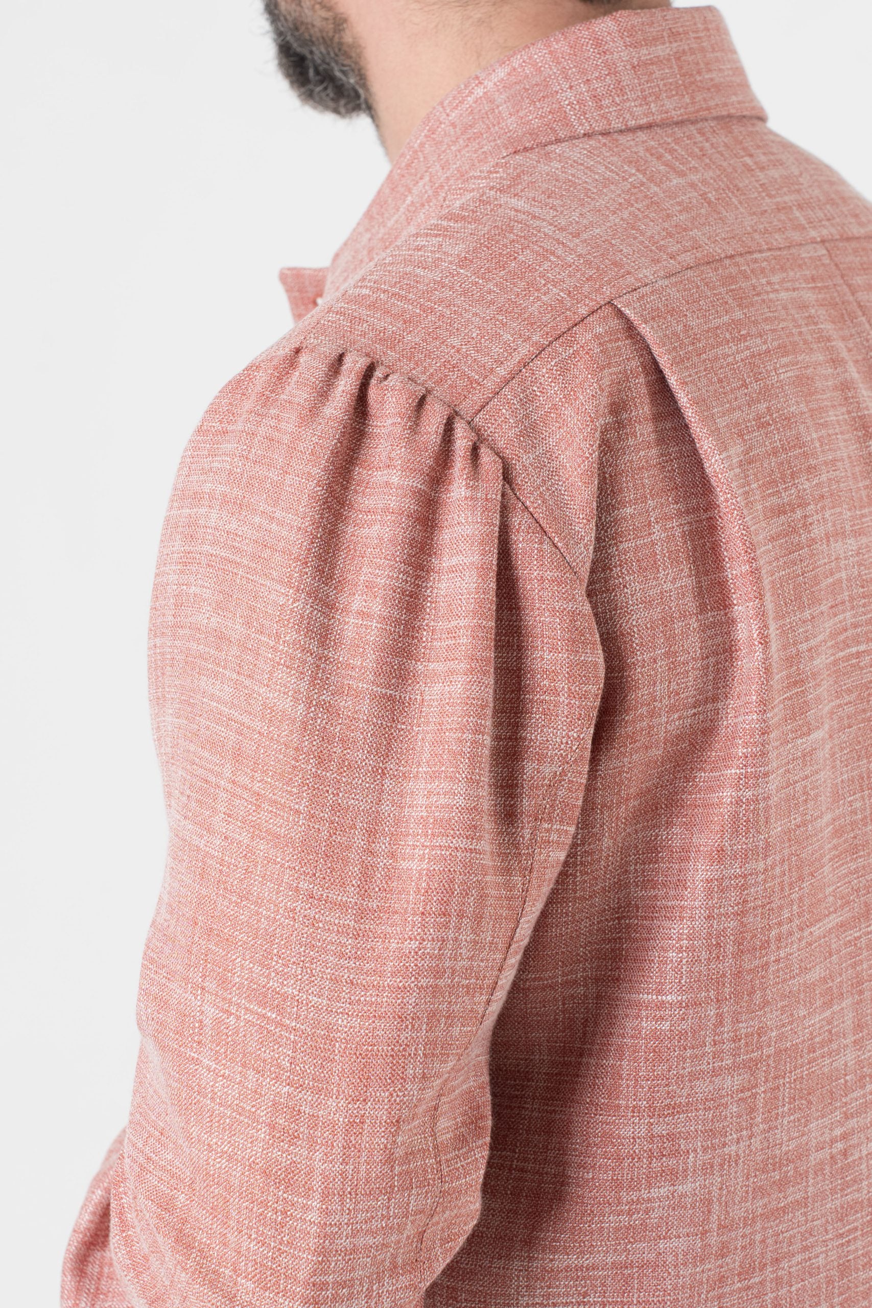 Giubbinetto Over con Spalla Arricciata Aragosta