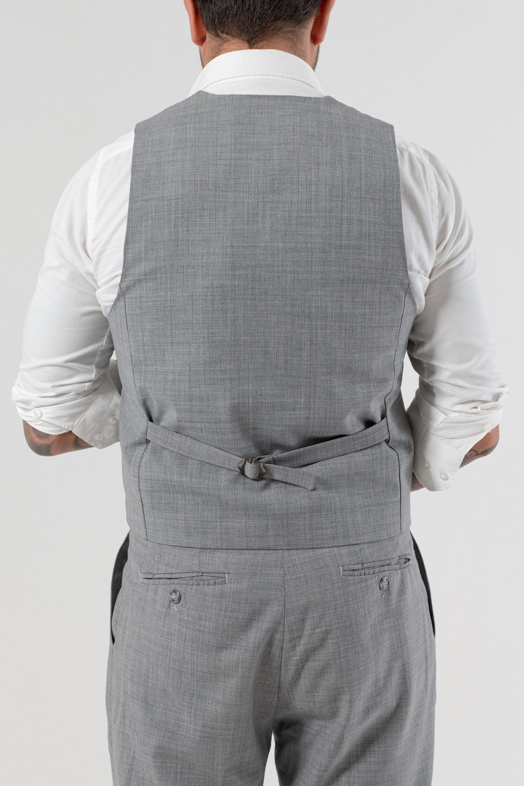 Panciotto Doppiopetto Grigio Wall Street