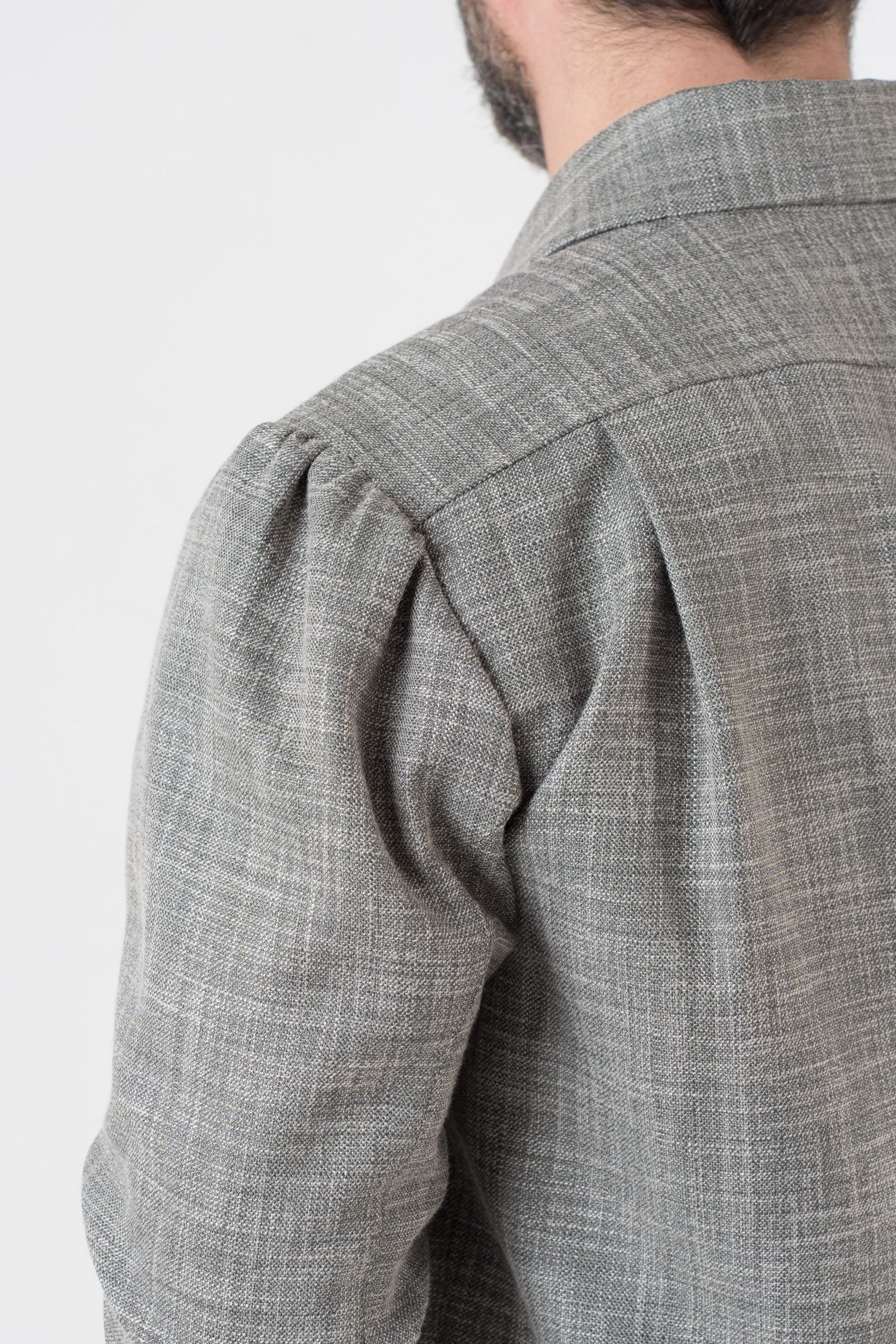 Giubbinetto Over con Spalla Arricciata Menta