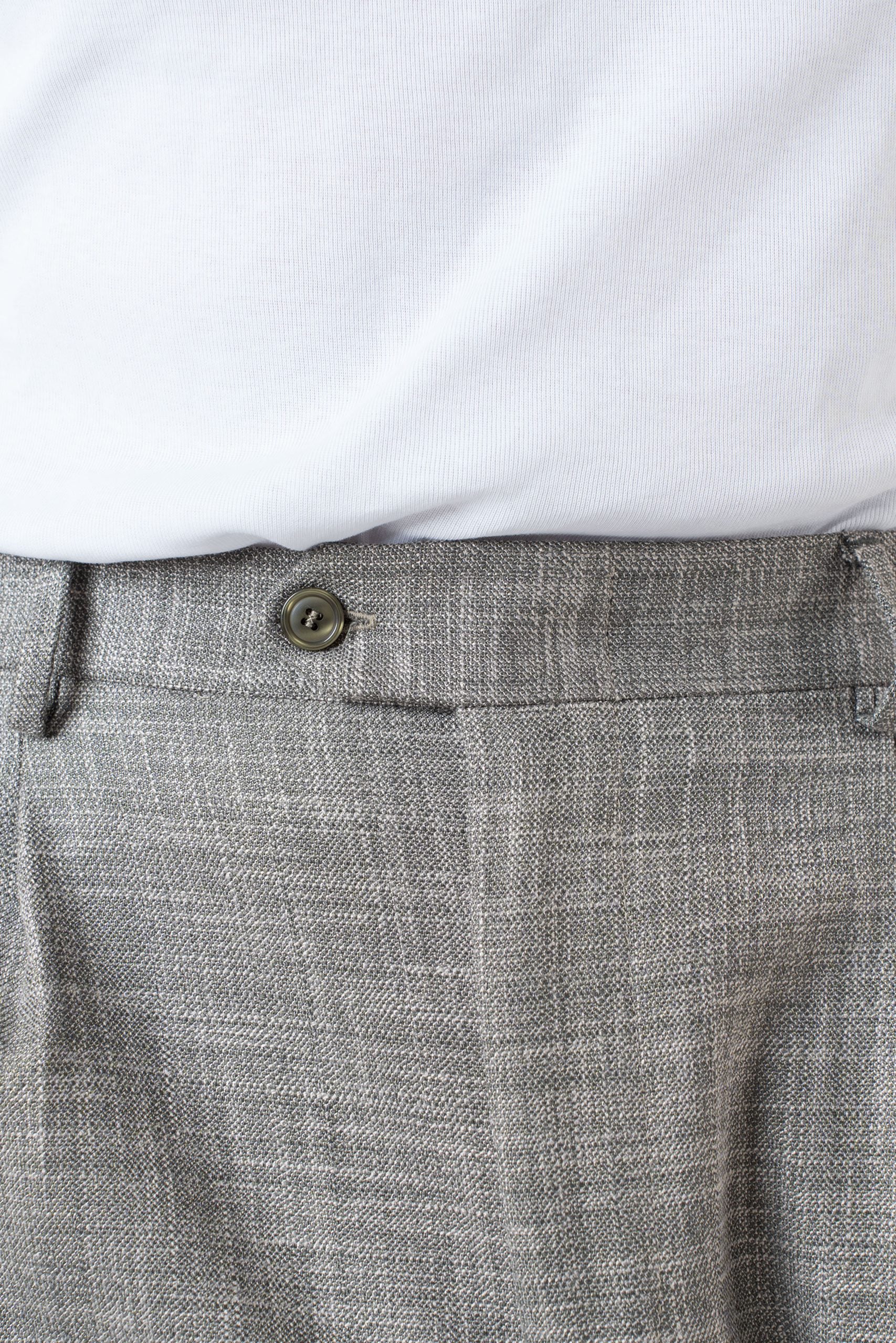 Pantalones de pierna ancha con trabillas para cinturón en color menta jaspeado