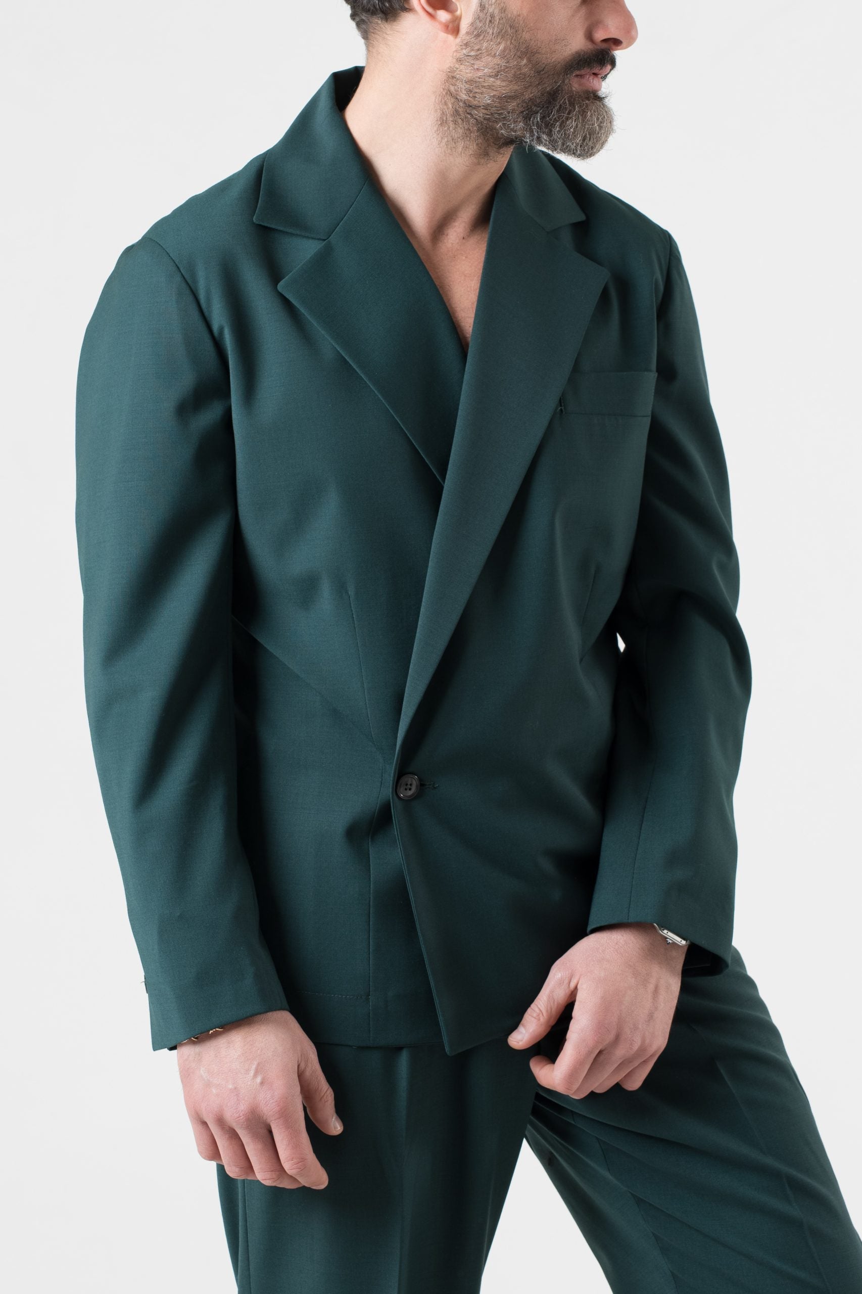 Abito Camicia Verde Smeraldo Miami