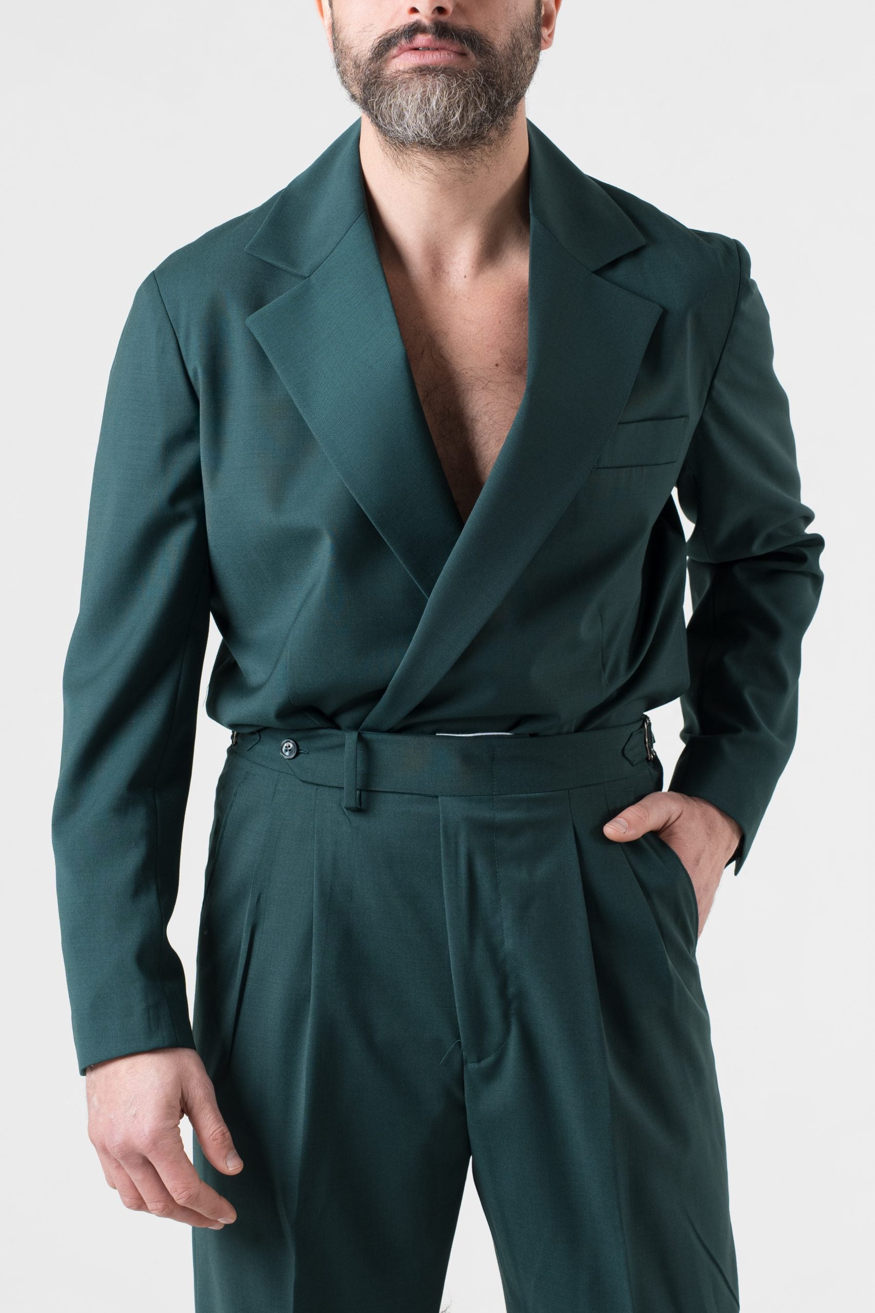 Abito Camicia Verde Smeraldo Miami