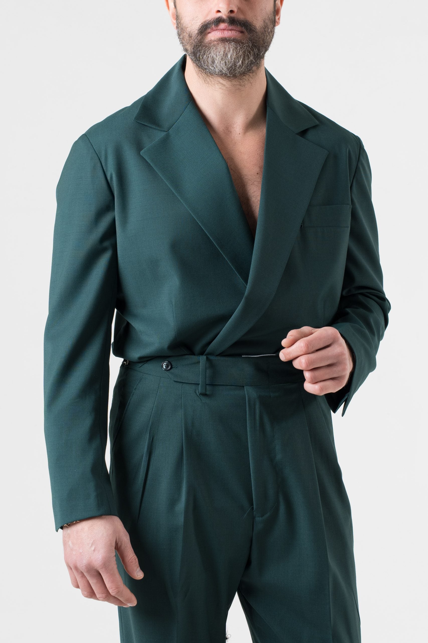 Abito Camicia Verde Smeraldo Miami