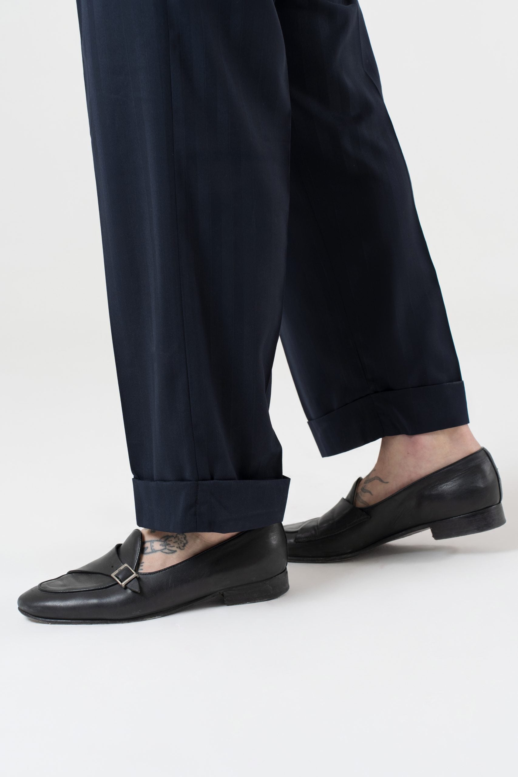 Vestido camisero Solaro Wide Stripe Kyoto azul