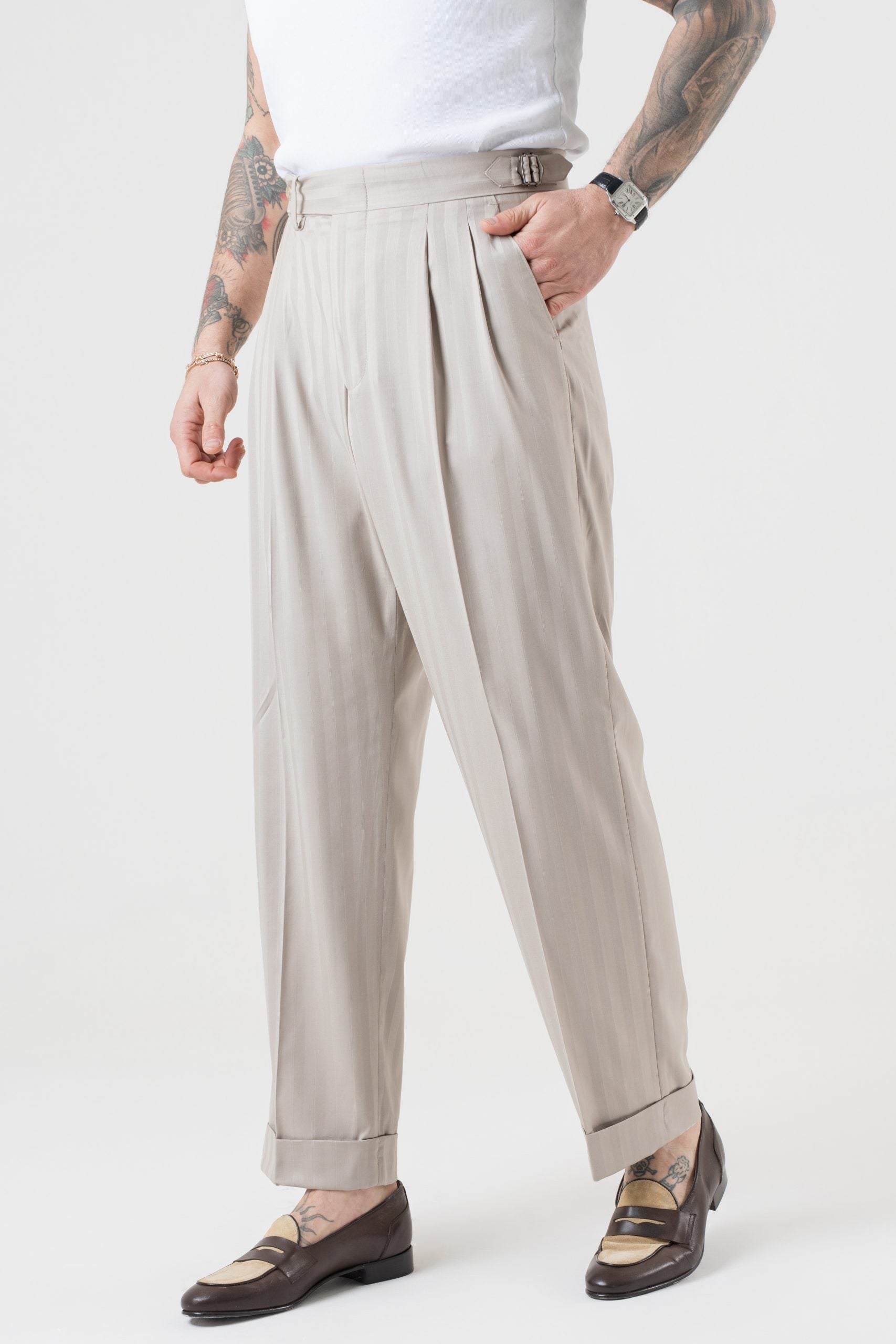 Abito Camicia Solaro Riga Larga Beige Bangkok