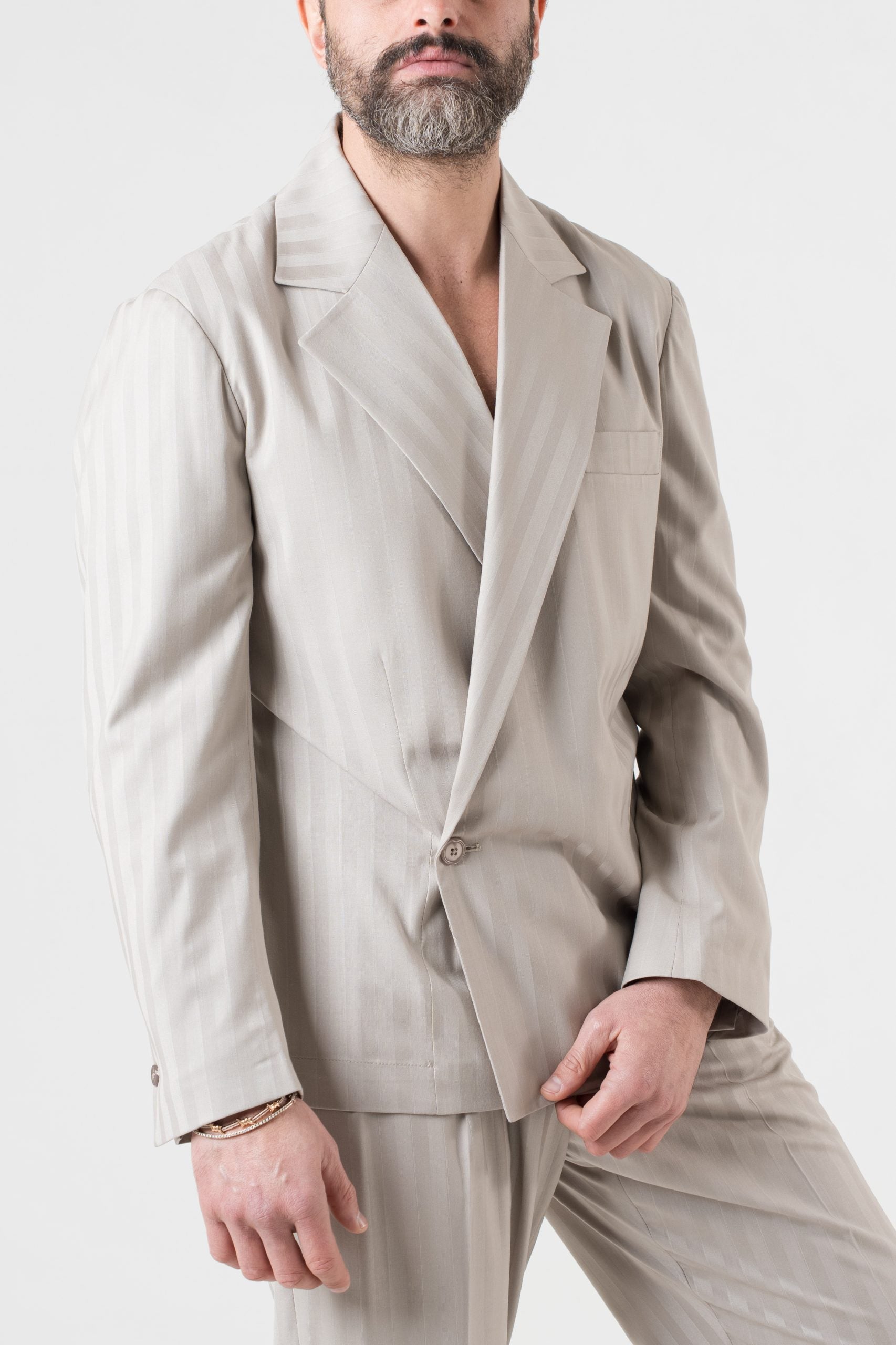 Abito Camicia Solaro Riga Larga Beige Bangkok