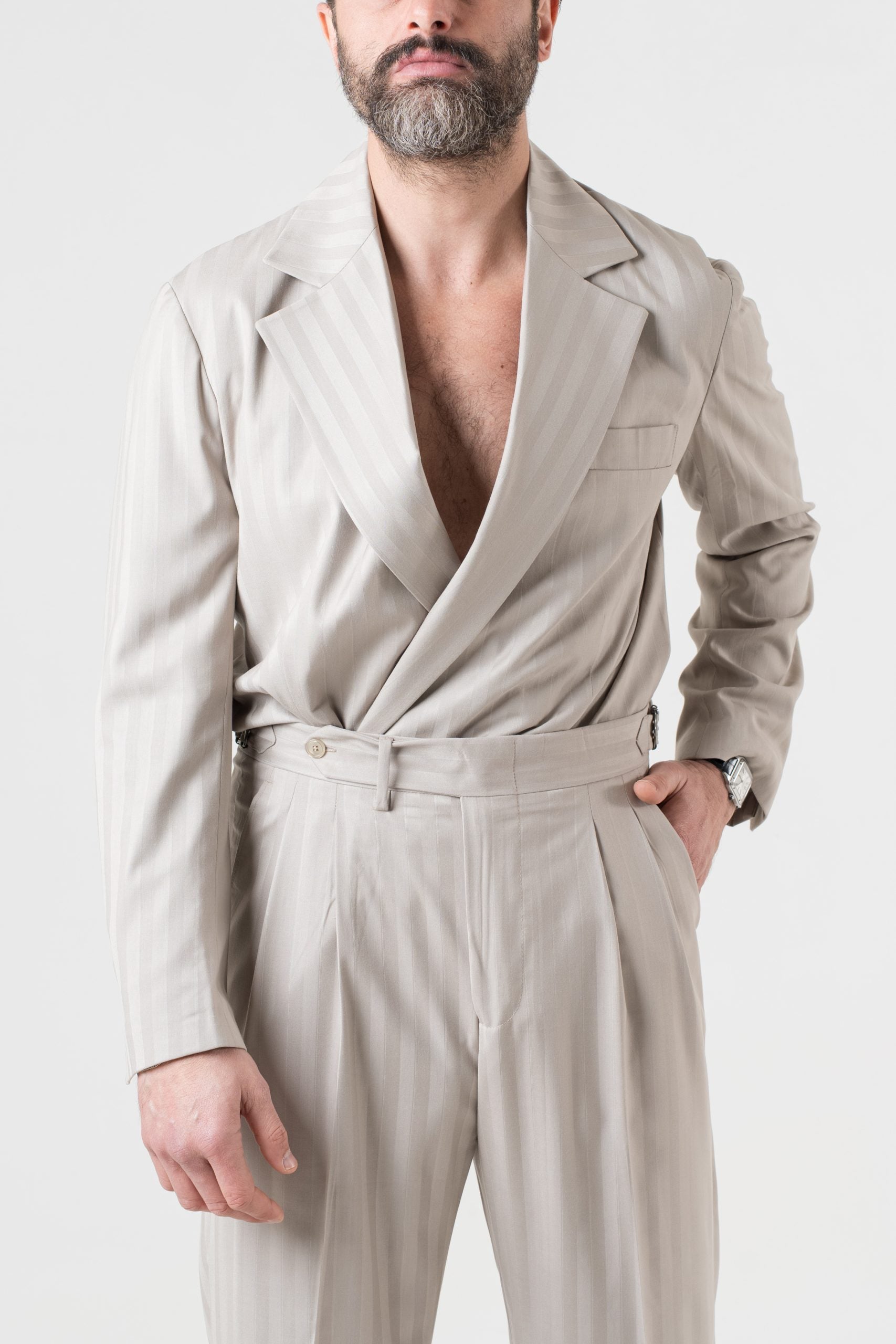 Abito Camicia Solaro Riga Larga Beige Bangkok