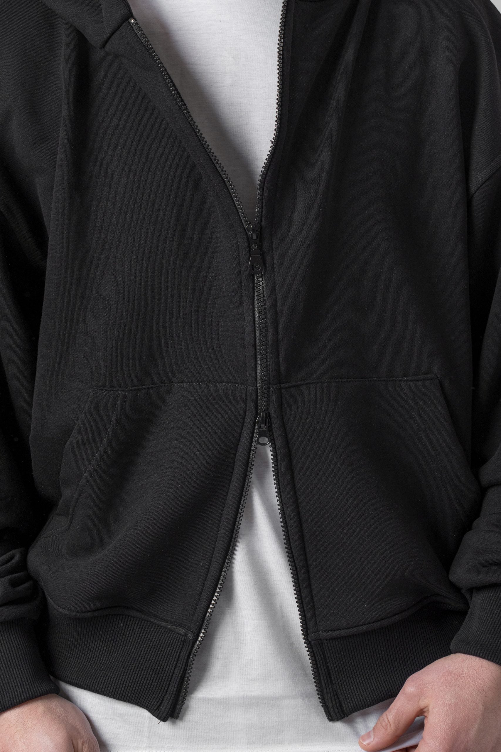 Sudadera extragrande con cremallera