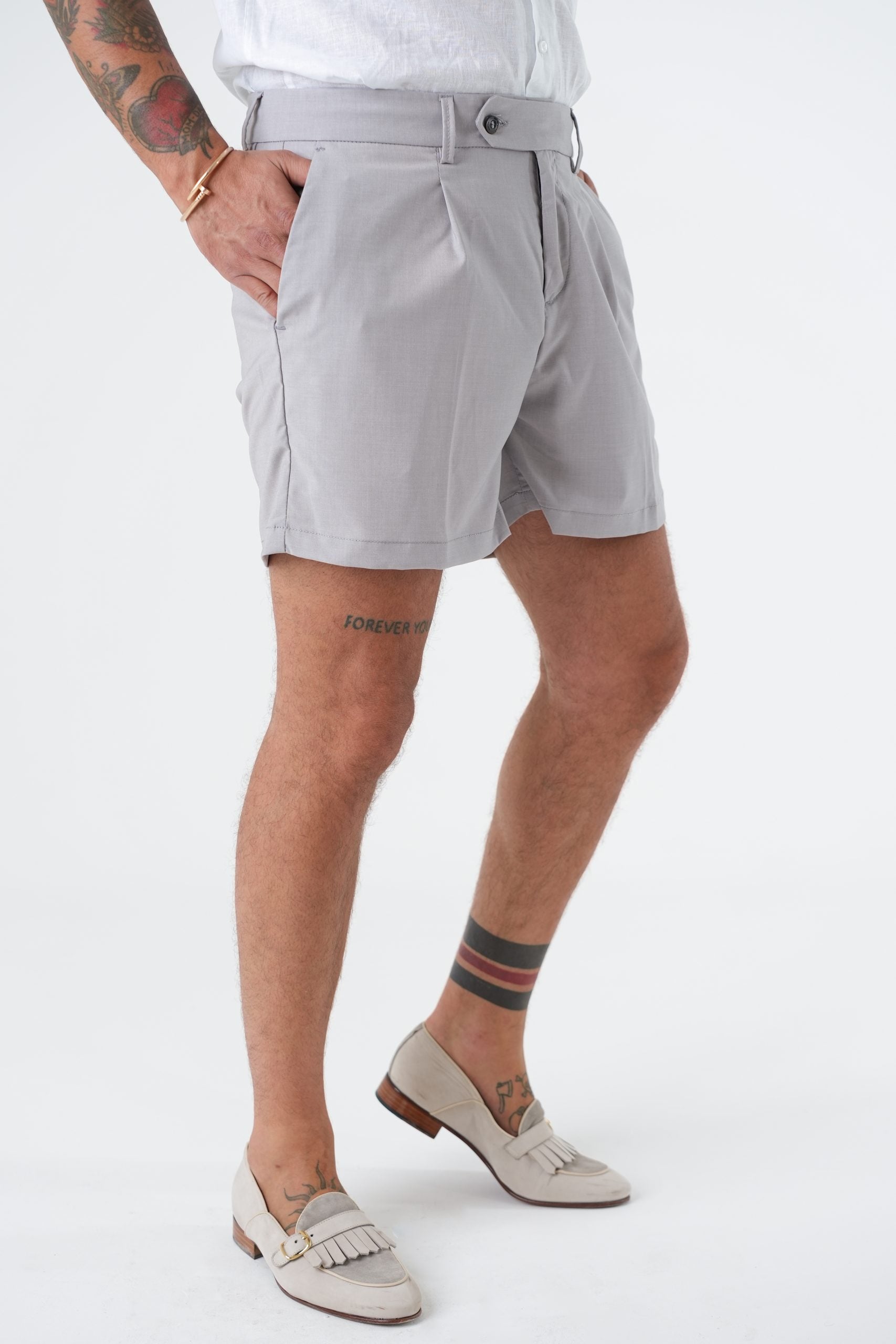 Bermuda Tennis Grigio Perla