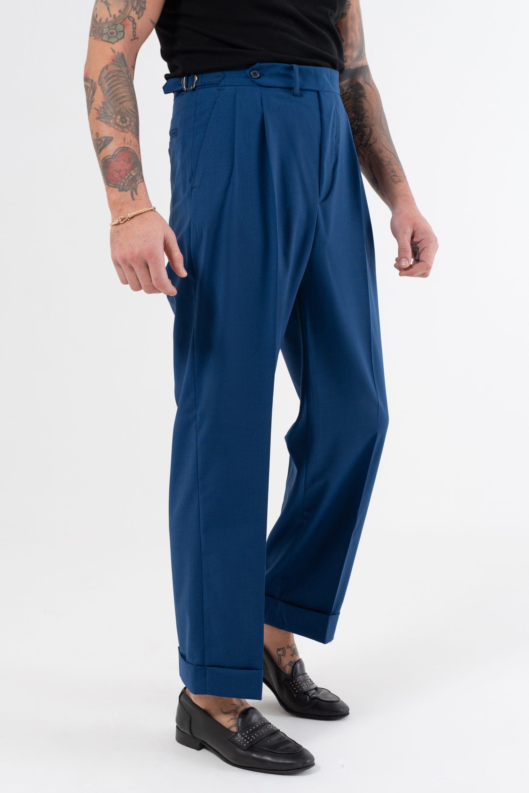 Pantalone Fondo Ampio e Fibbie Laterali Royal Sorrento