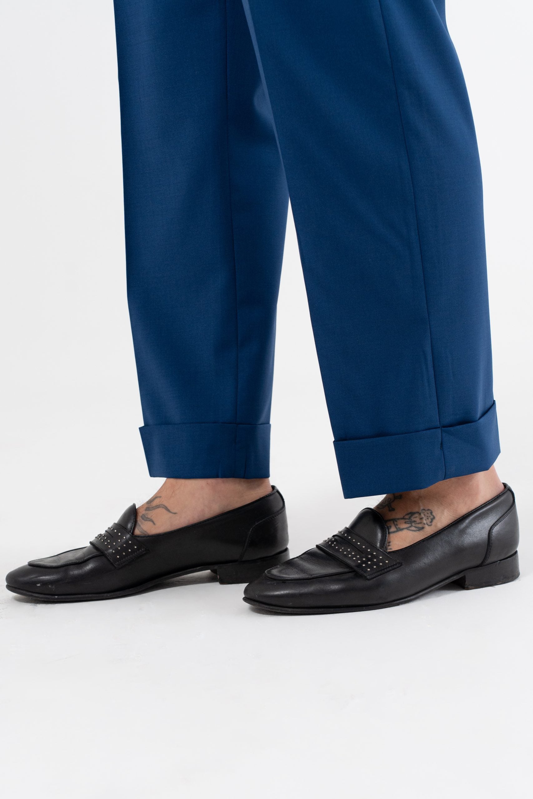 Royal Sorrento Wide Leg Trousers with Side Buckles