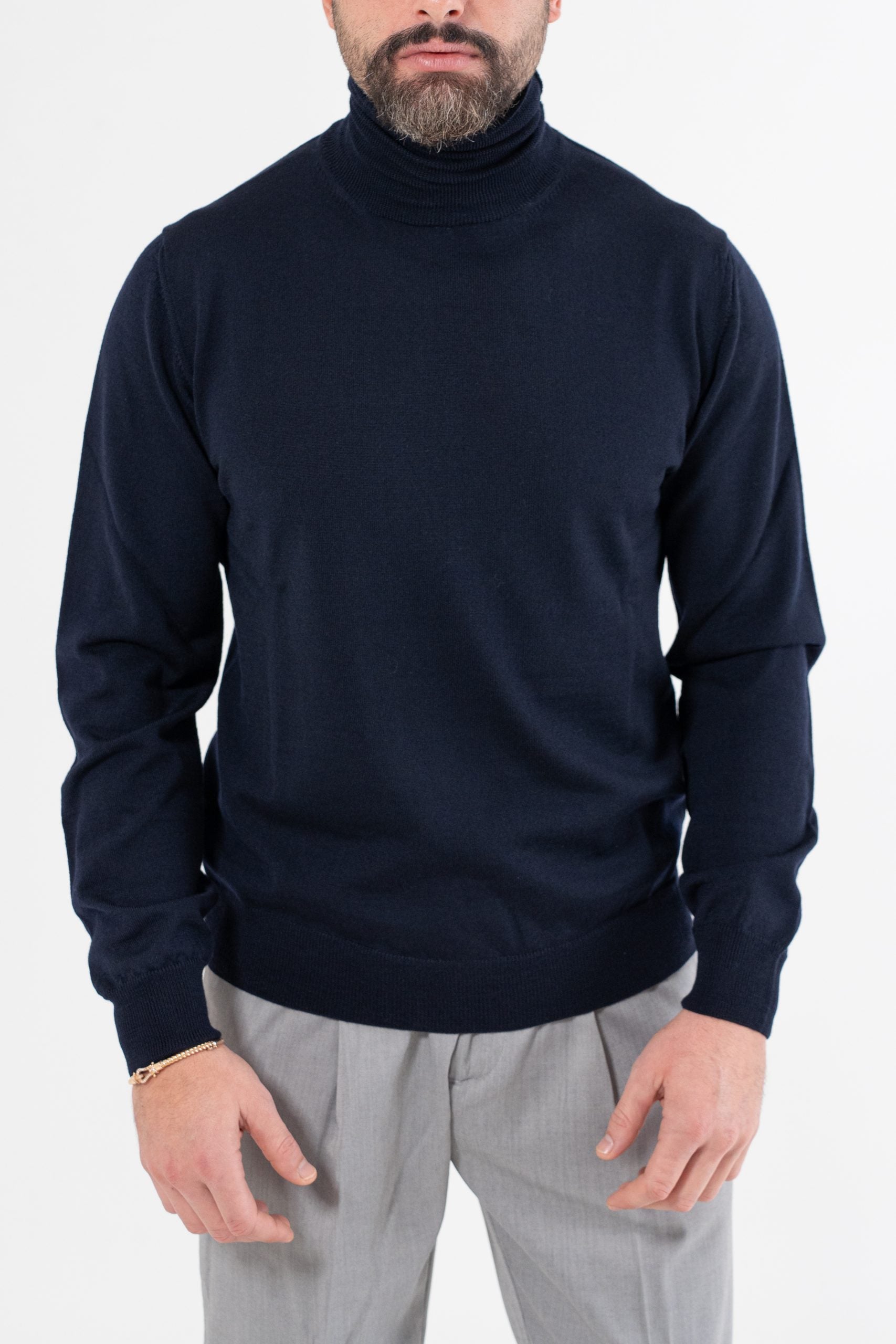 Dolcevita 100% Lana Merinos Blu