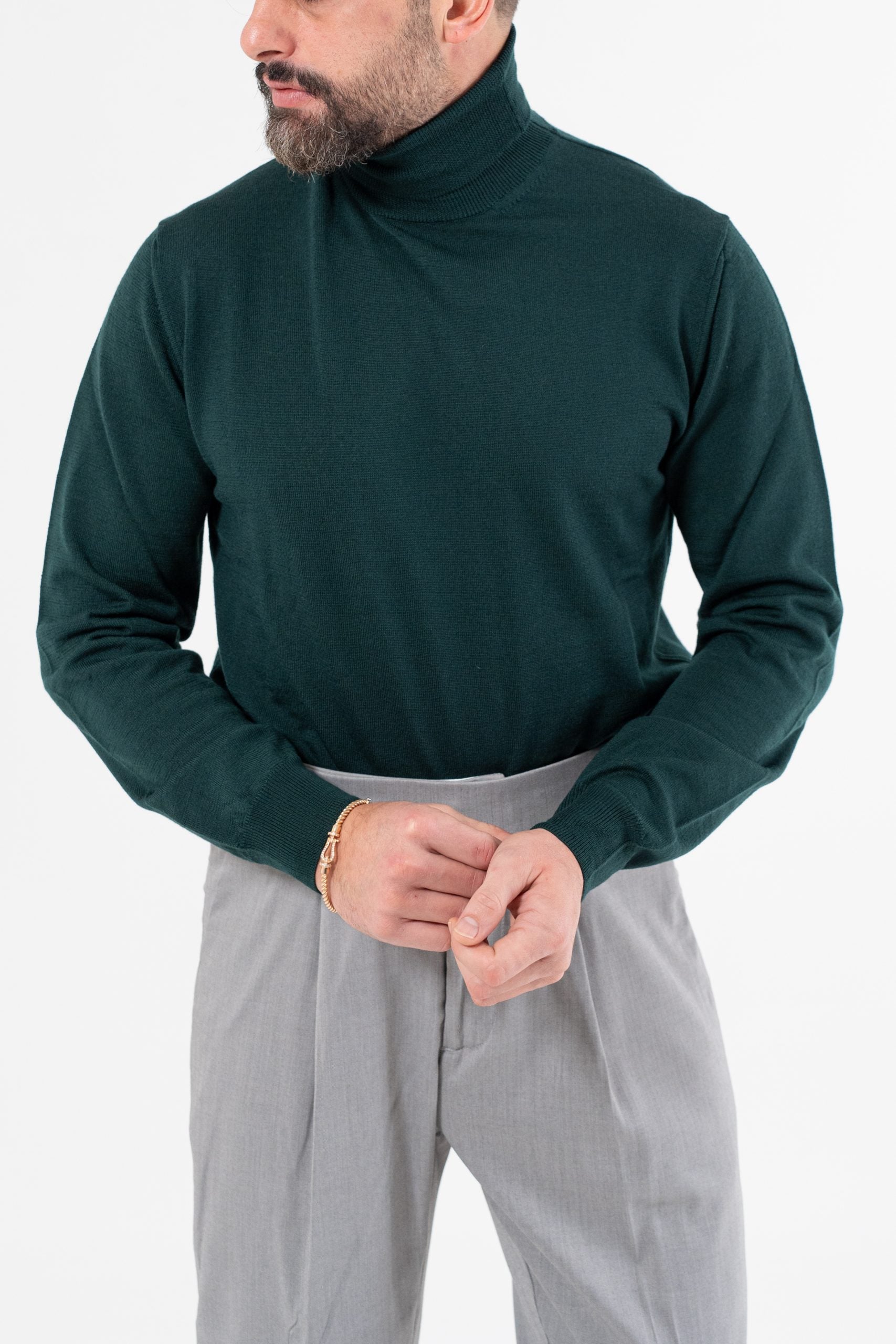 Dolcevita 100% Lana Merinos Verde