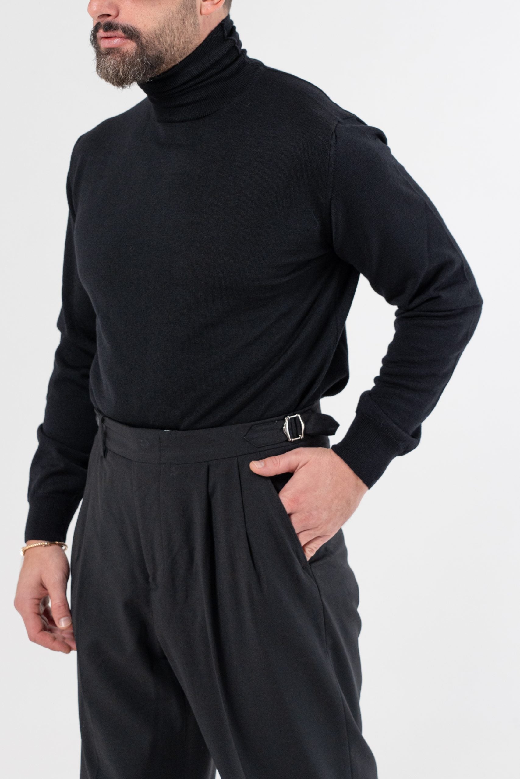 Dolcevita 100% Lana Merinos Nero