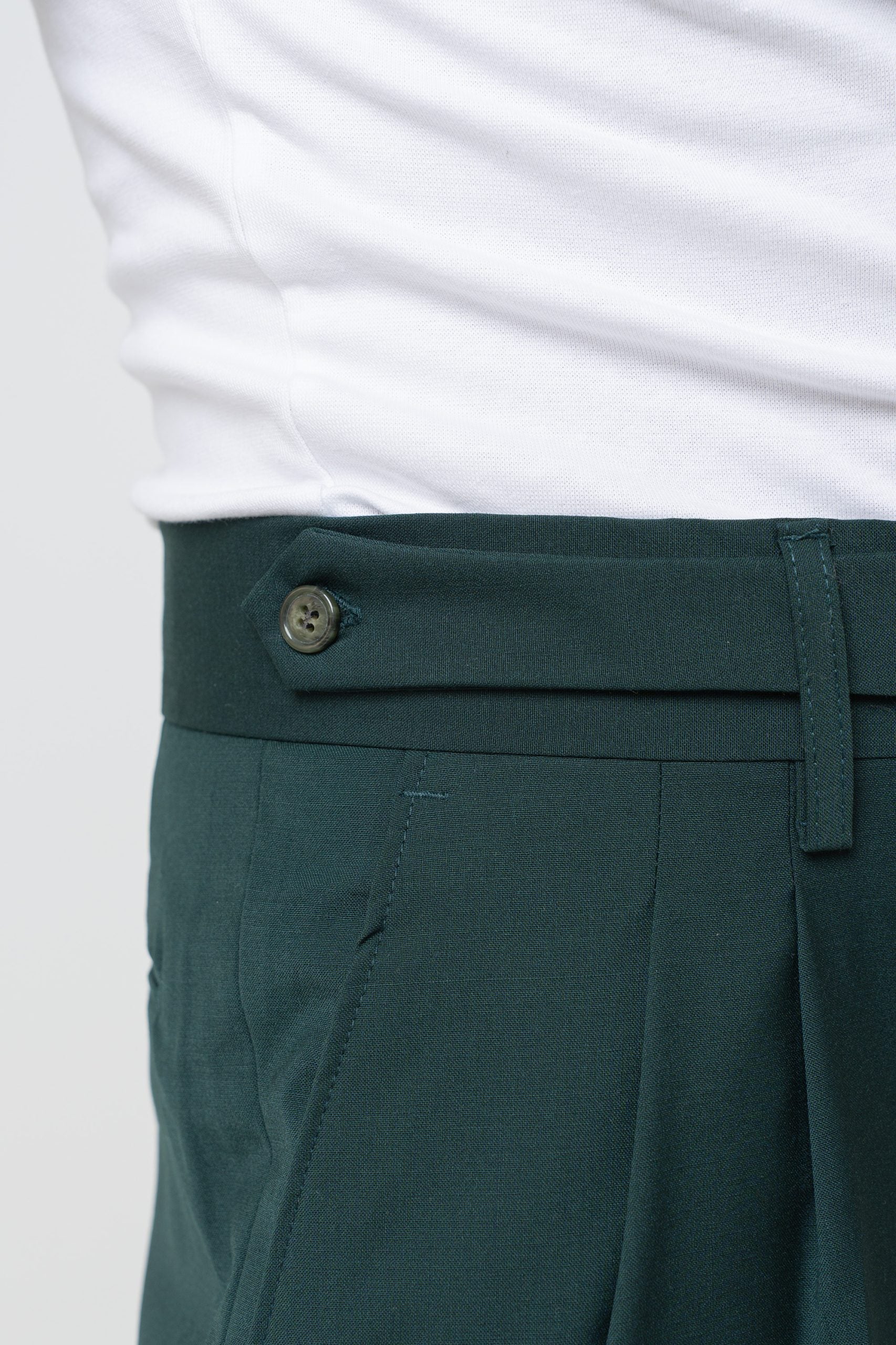 Pantalone Doppia Cinta Verde Smeraldo Miami