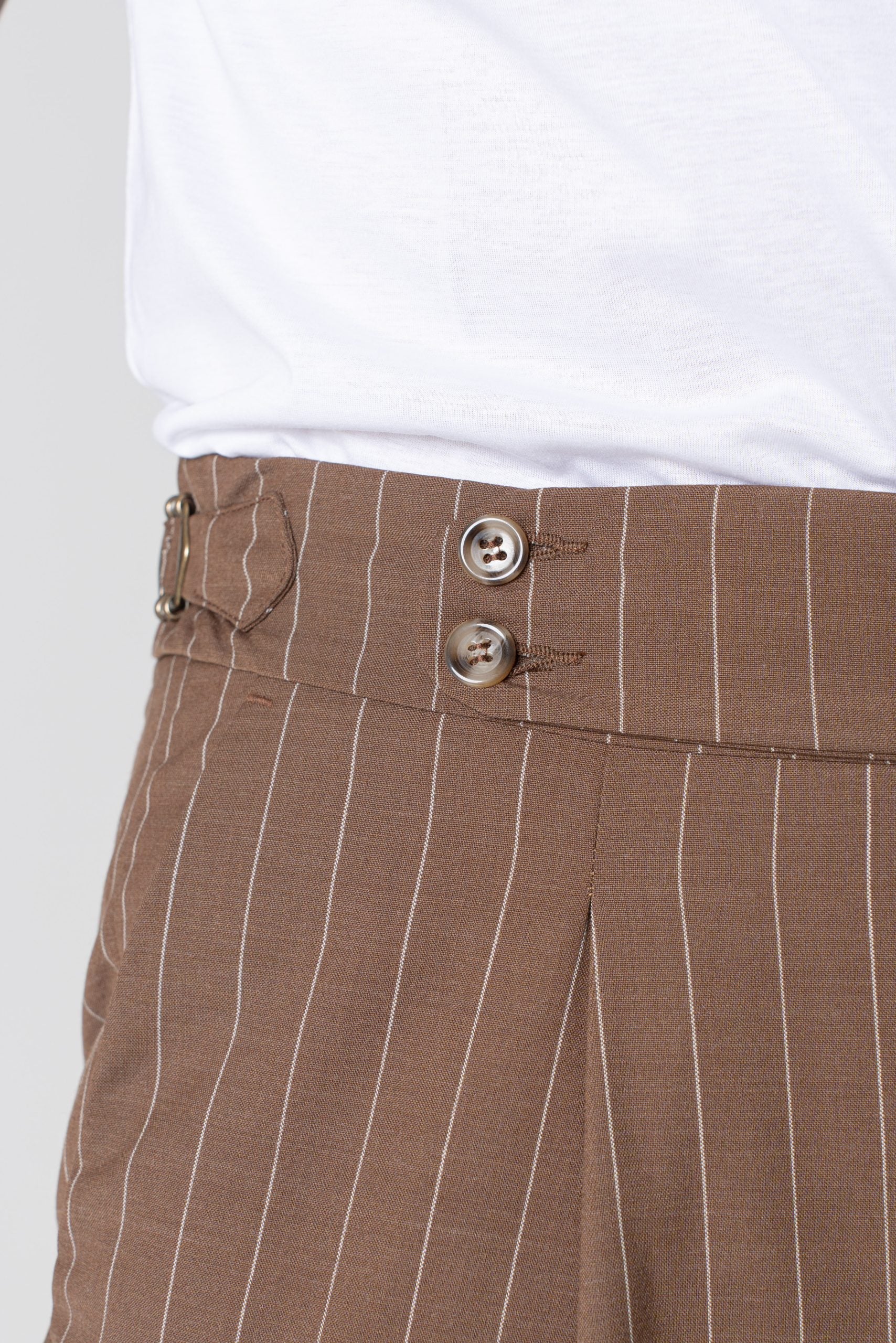 Pantalone con Bustino Tondo Gessato Moro Portofino