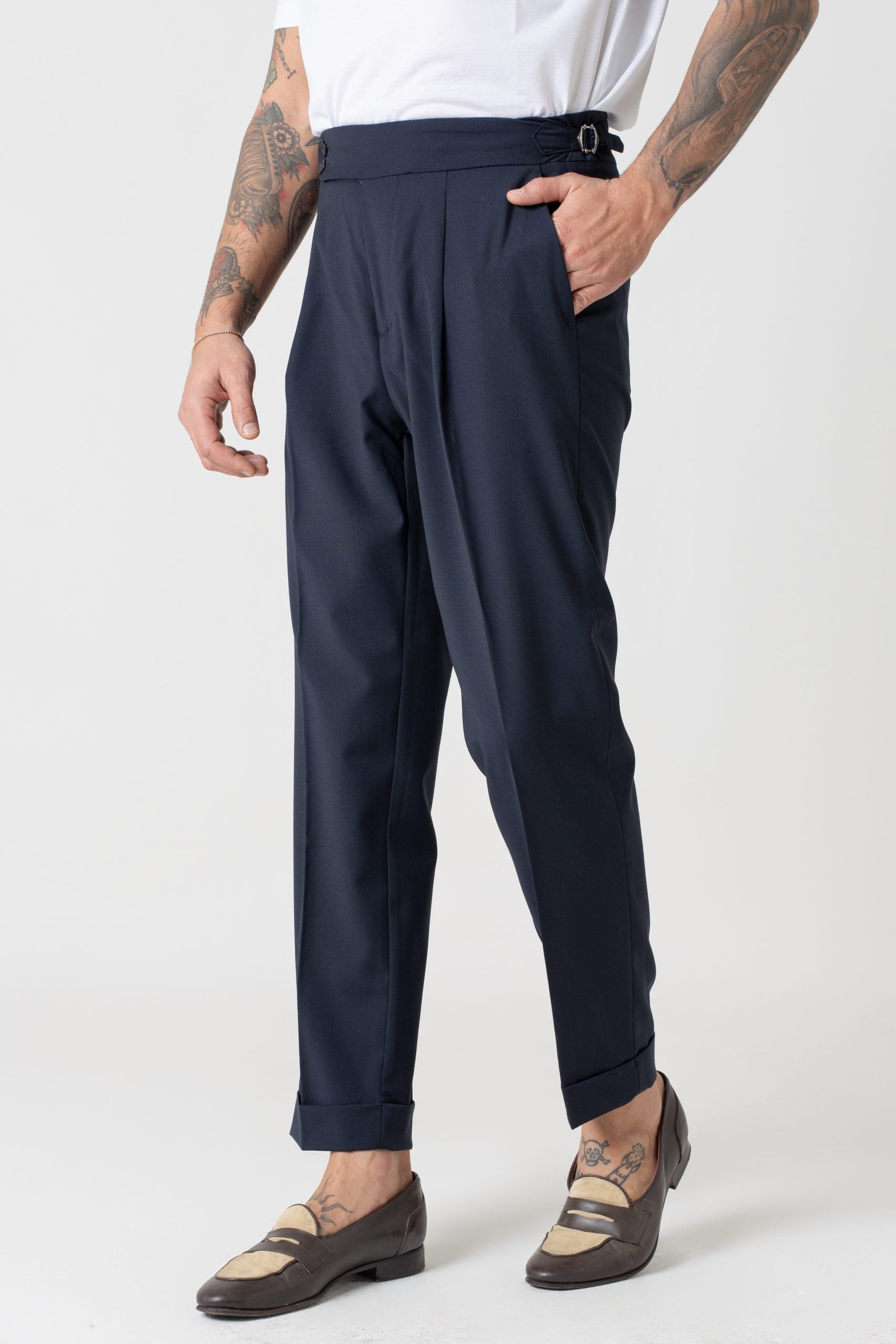 Naples Blue Round Bustier Trousers