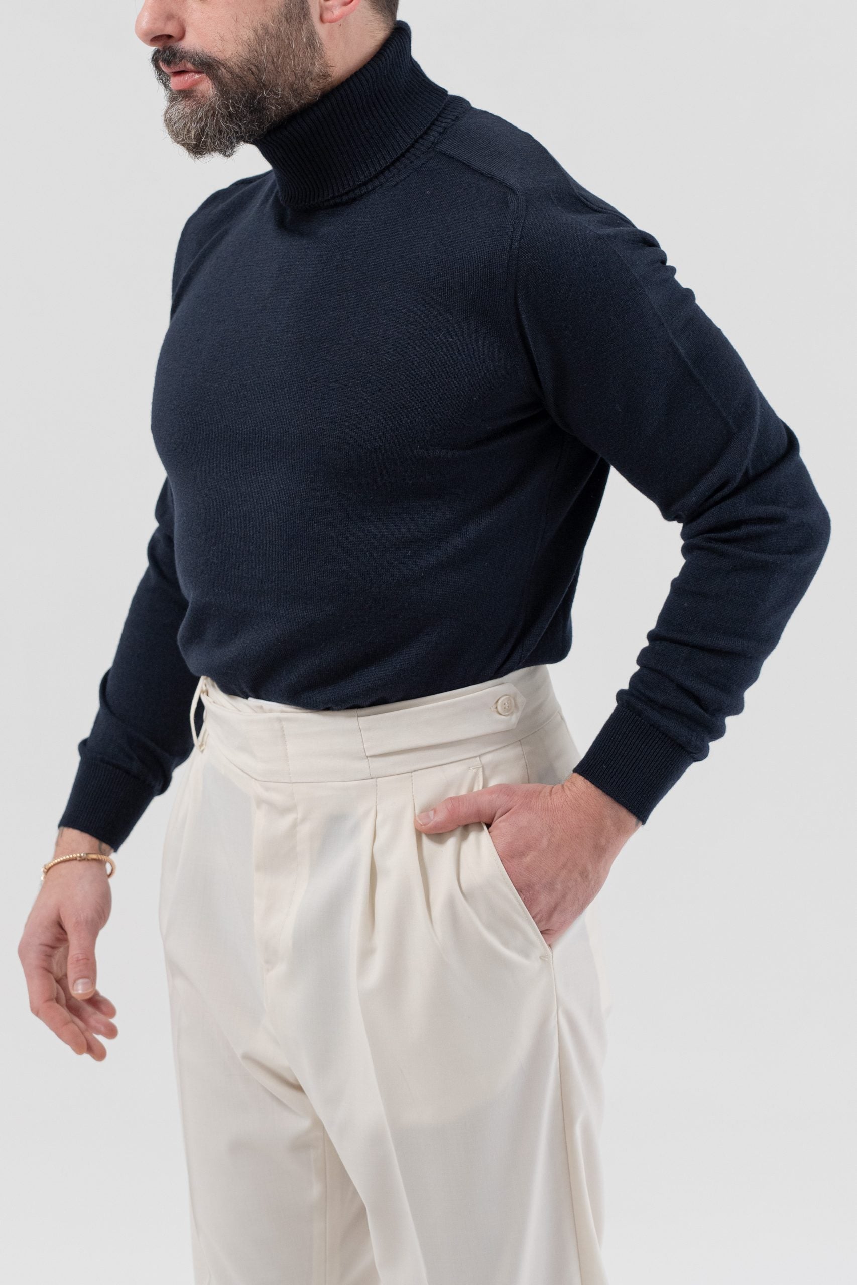 Dolcevita in Misto Lana Merinos Blu