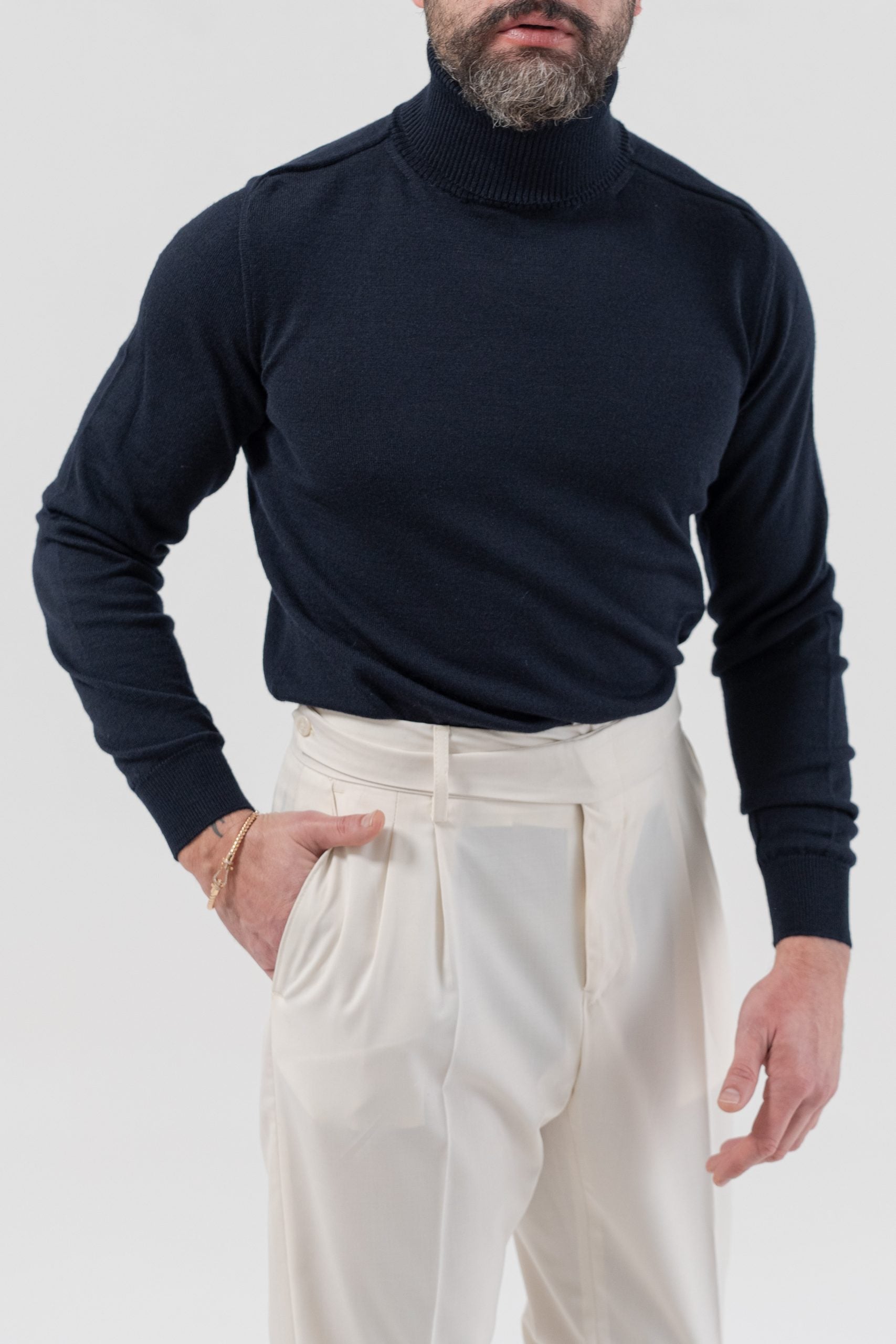 Dolcevita in Misto Lana Merinos Blu