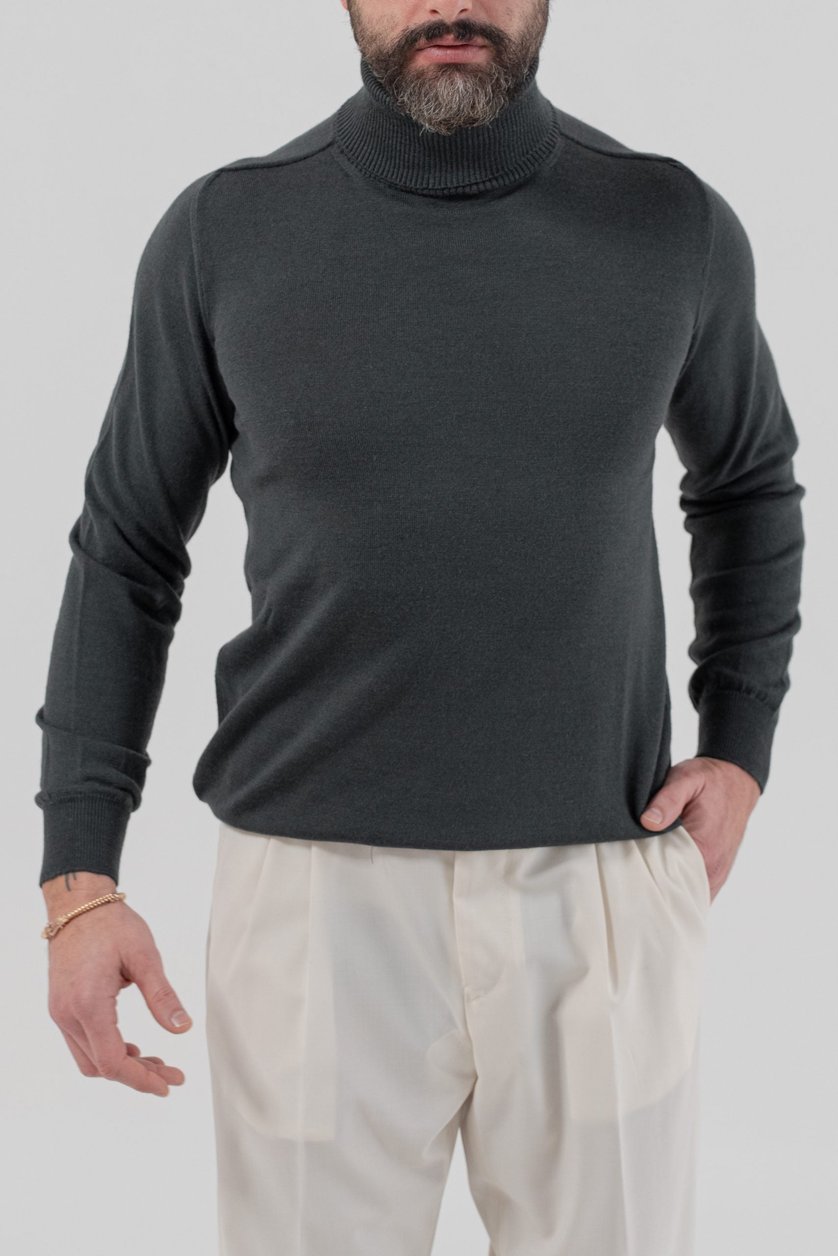 Dolcevita in Misto Lana Merinos Grigio Fumo