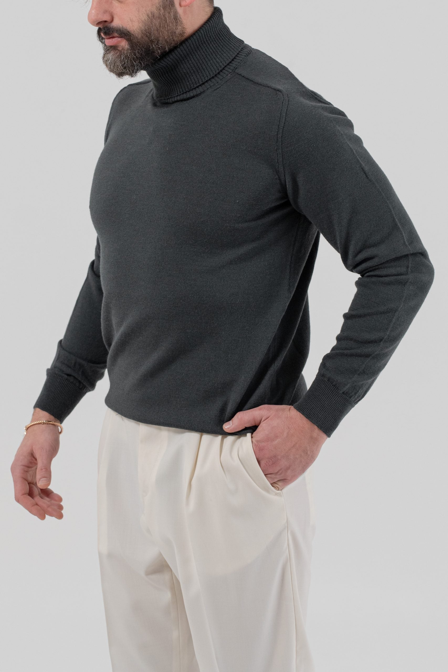 Dolcevita in Misto Lana Merinos Grigio Fumo