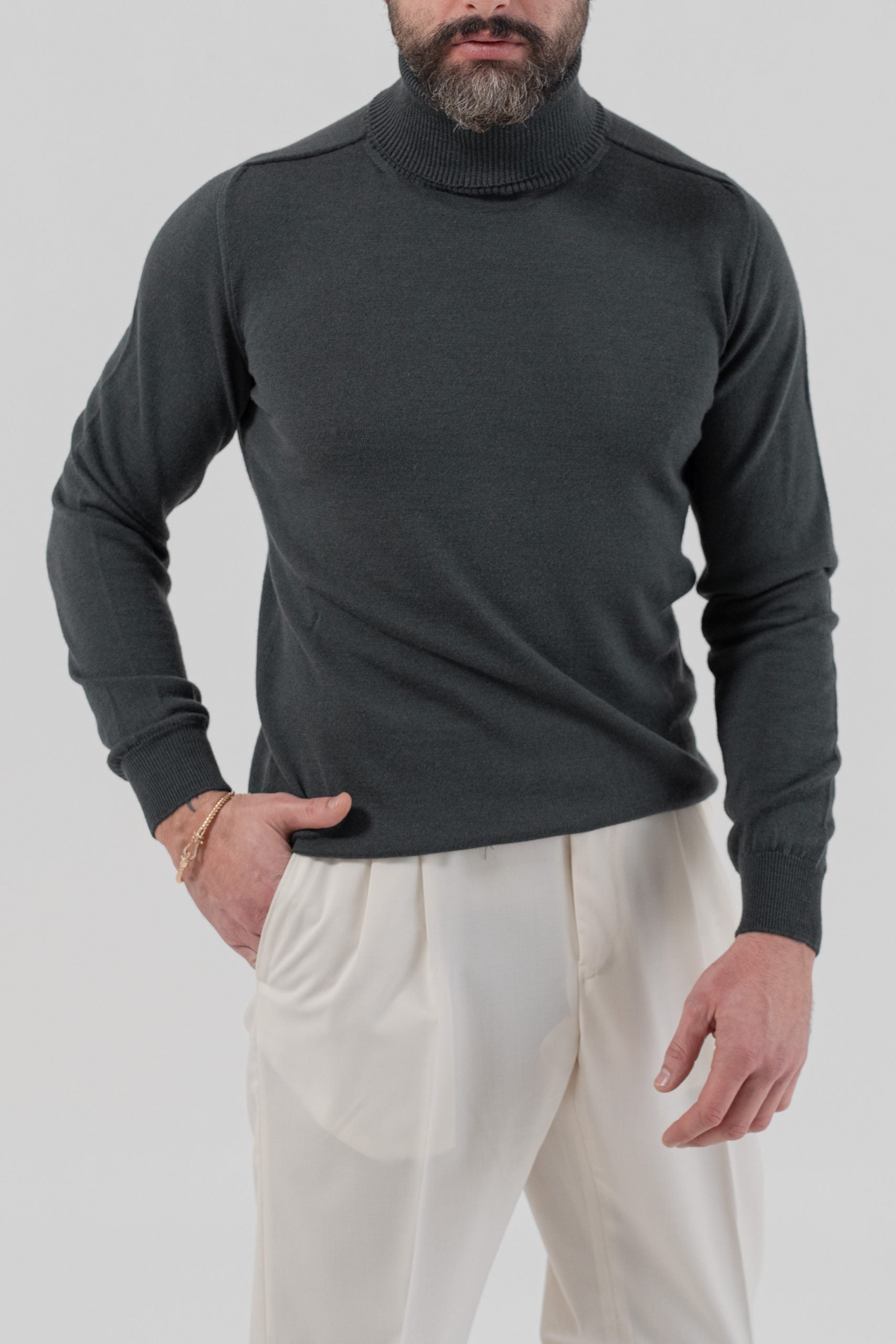 Dolcevita in Misto Lana Merinos Grigio Fumo