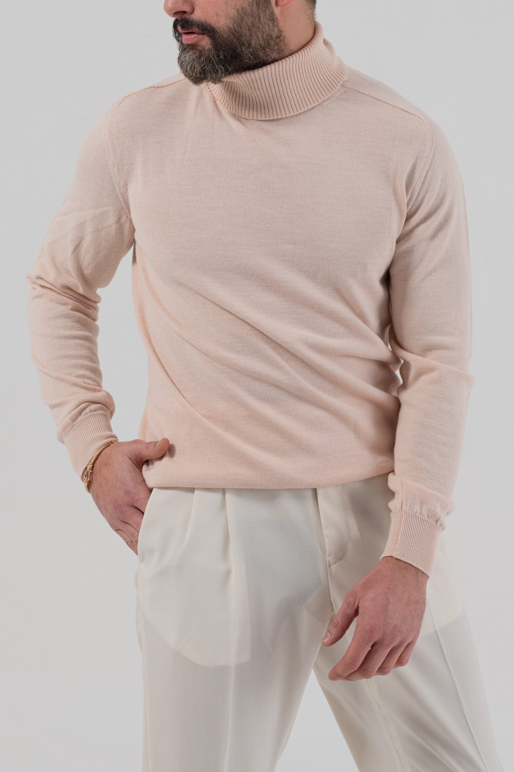 Dolcevita in Misto Lana Merinos Rosa Cipria