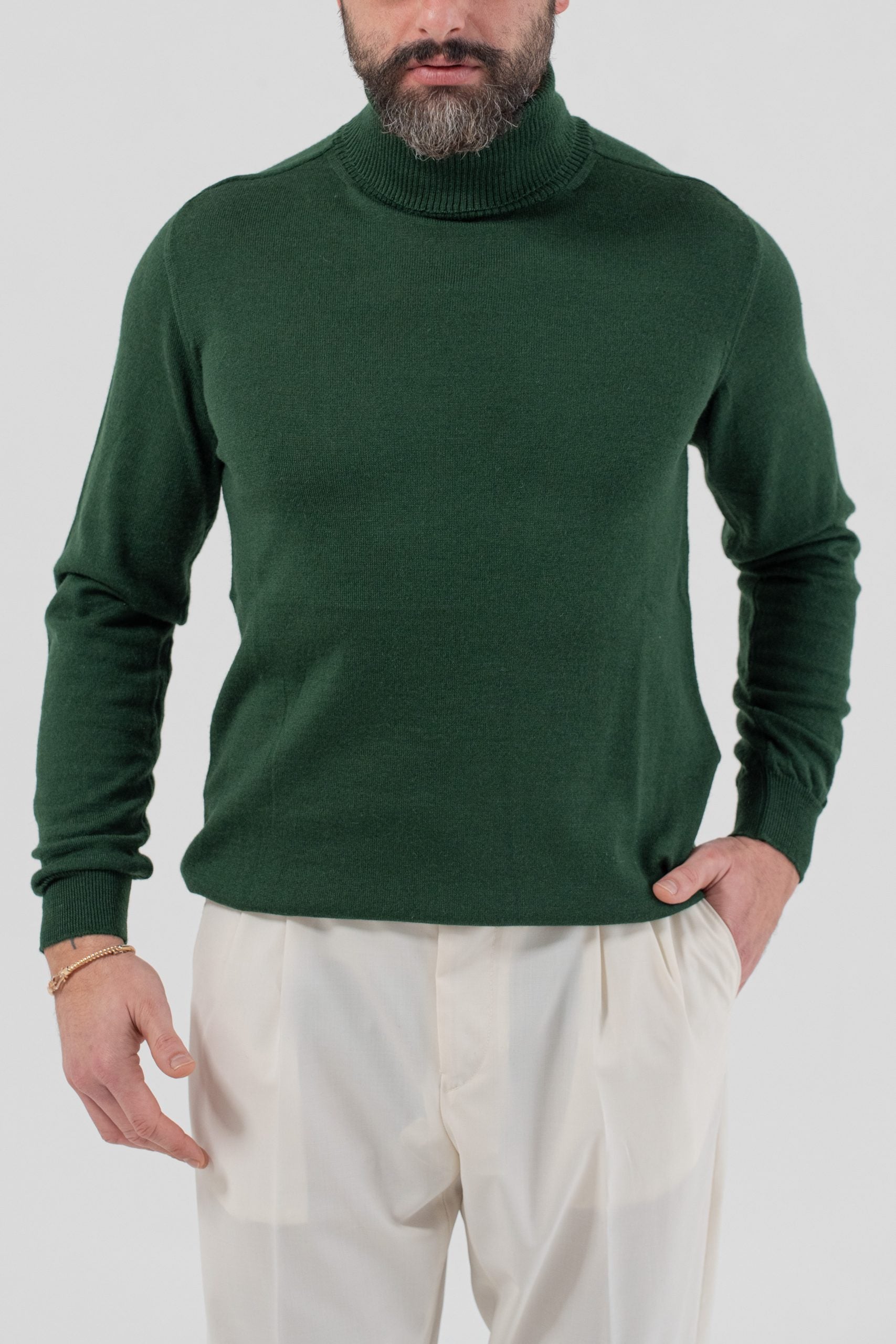 Dolcevita in Misto Lana Merinos Verde Bosco