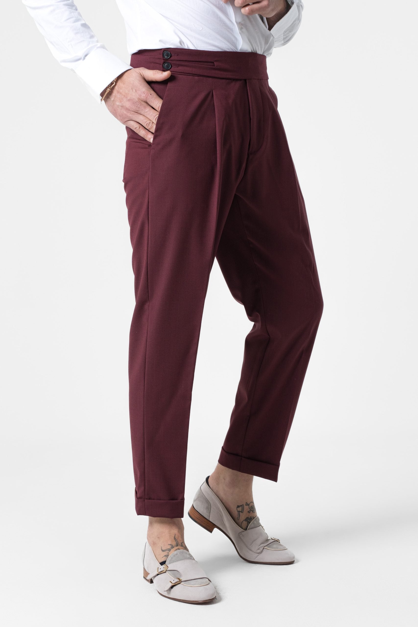 Pantalone Biforcato Amaranto Firenze