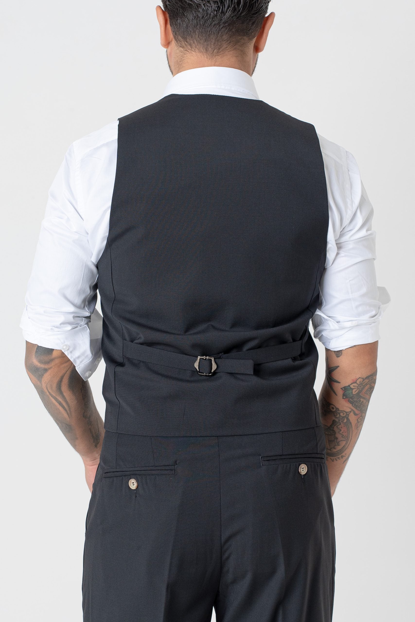 Panciotto Doppiopetto Nero Milano