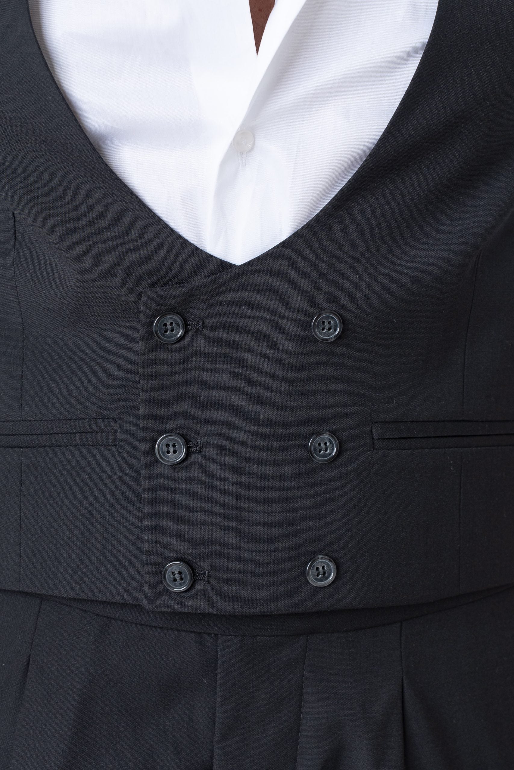 Panciotto Doppiopetto Nero Milano