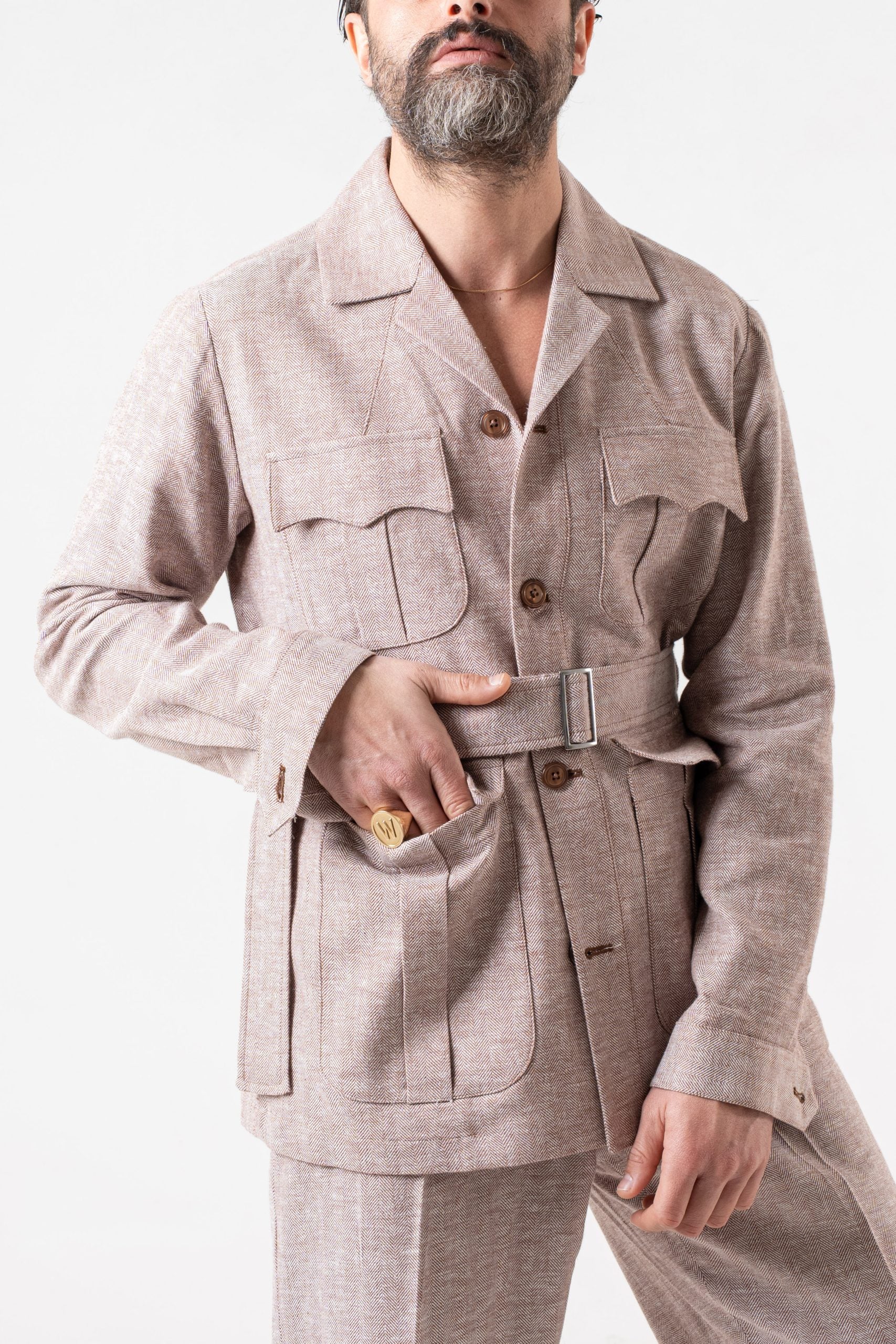 Saharan Herringbone Cocoa