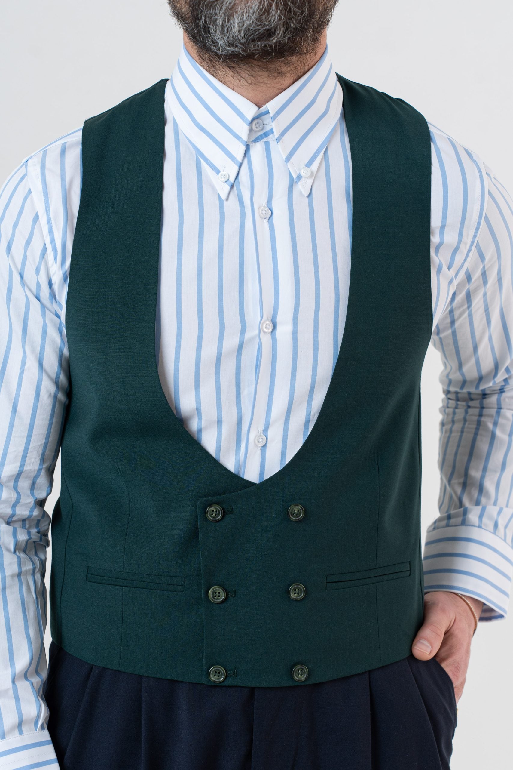 Panciotto Doppiopetto Verde Smeraldo Miami