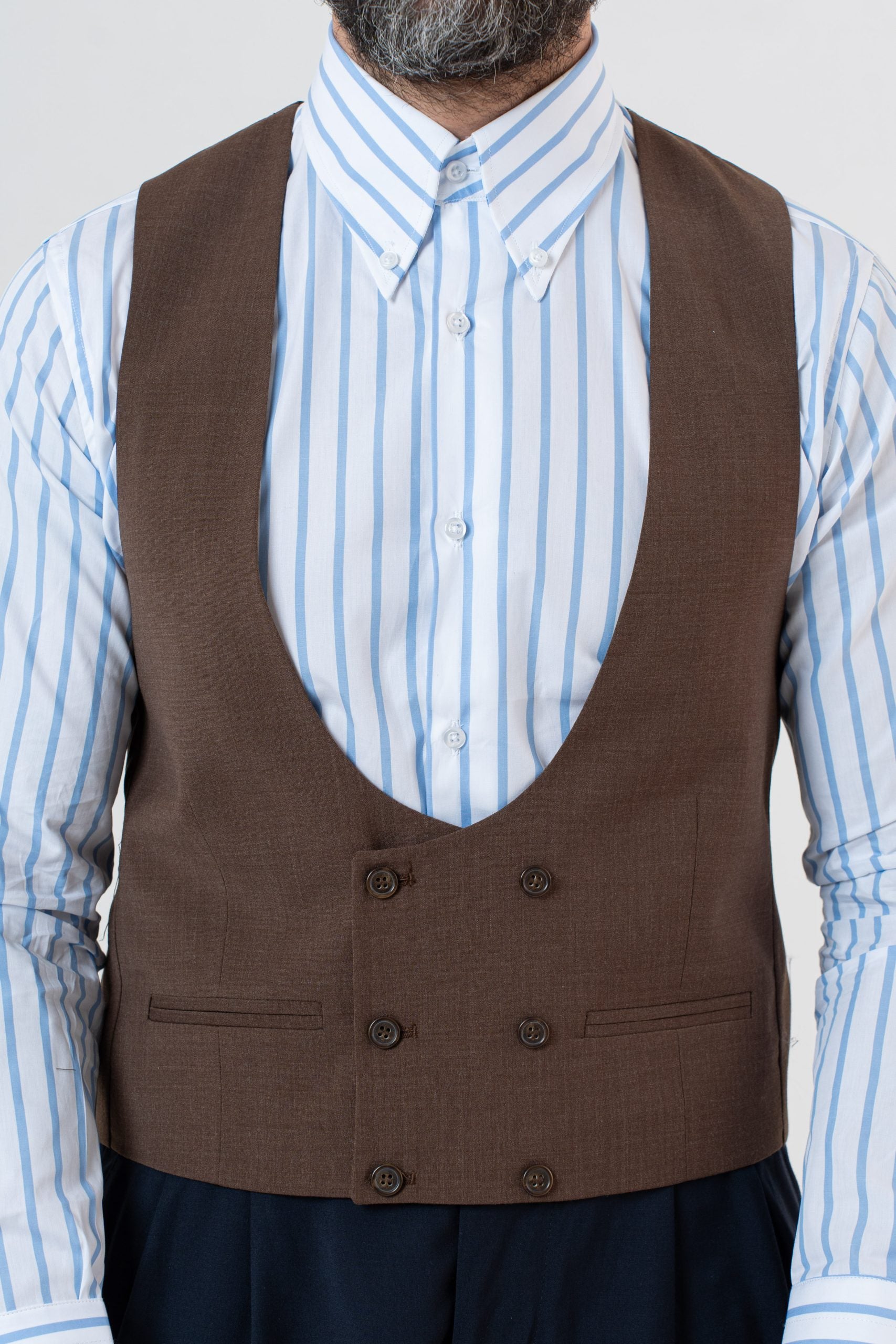 Panciotto Doppiopetto Moro Roma