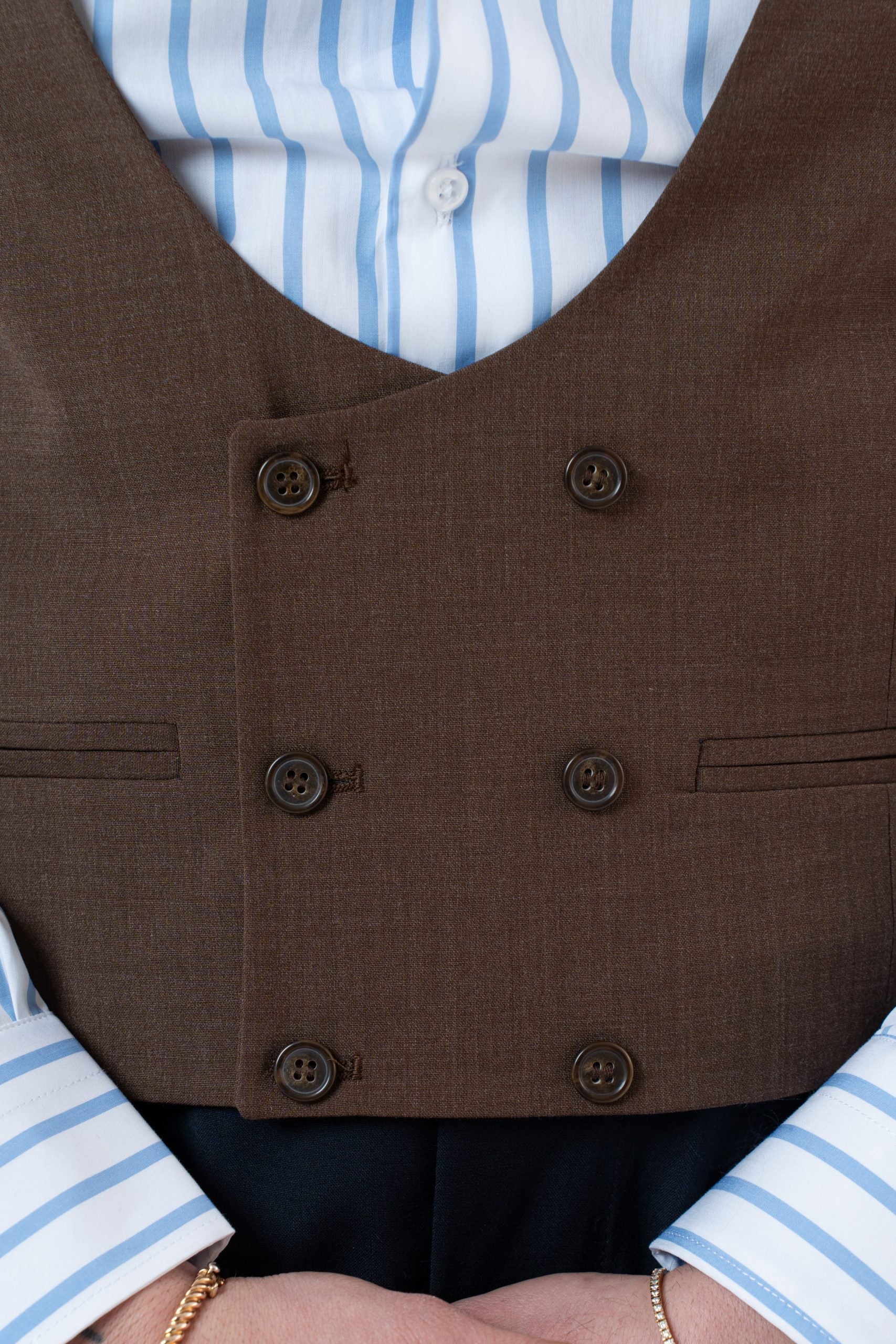 Panciotto Doppiopetto Moro Roma