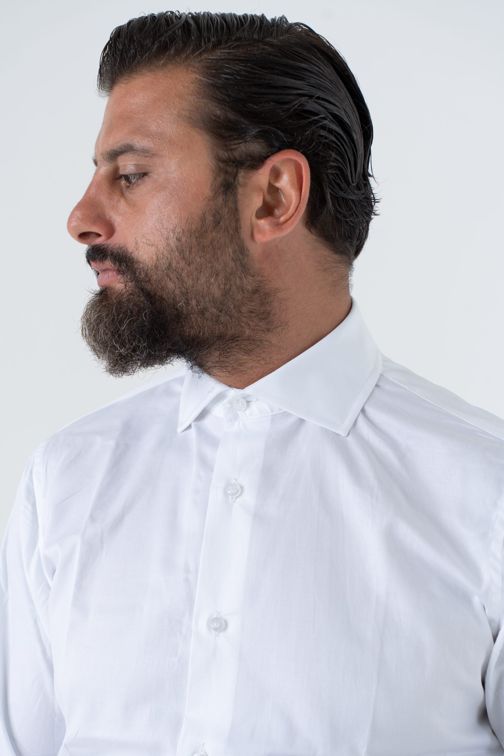 Camicia Collo Francese Bianca