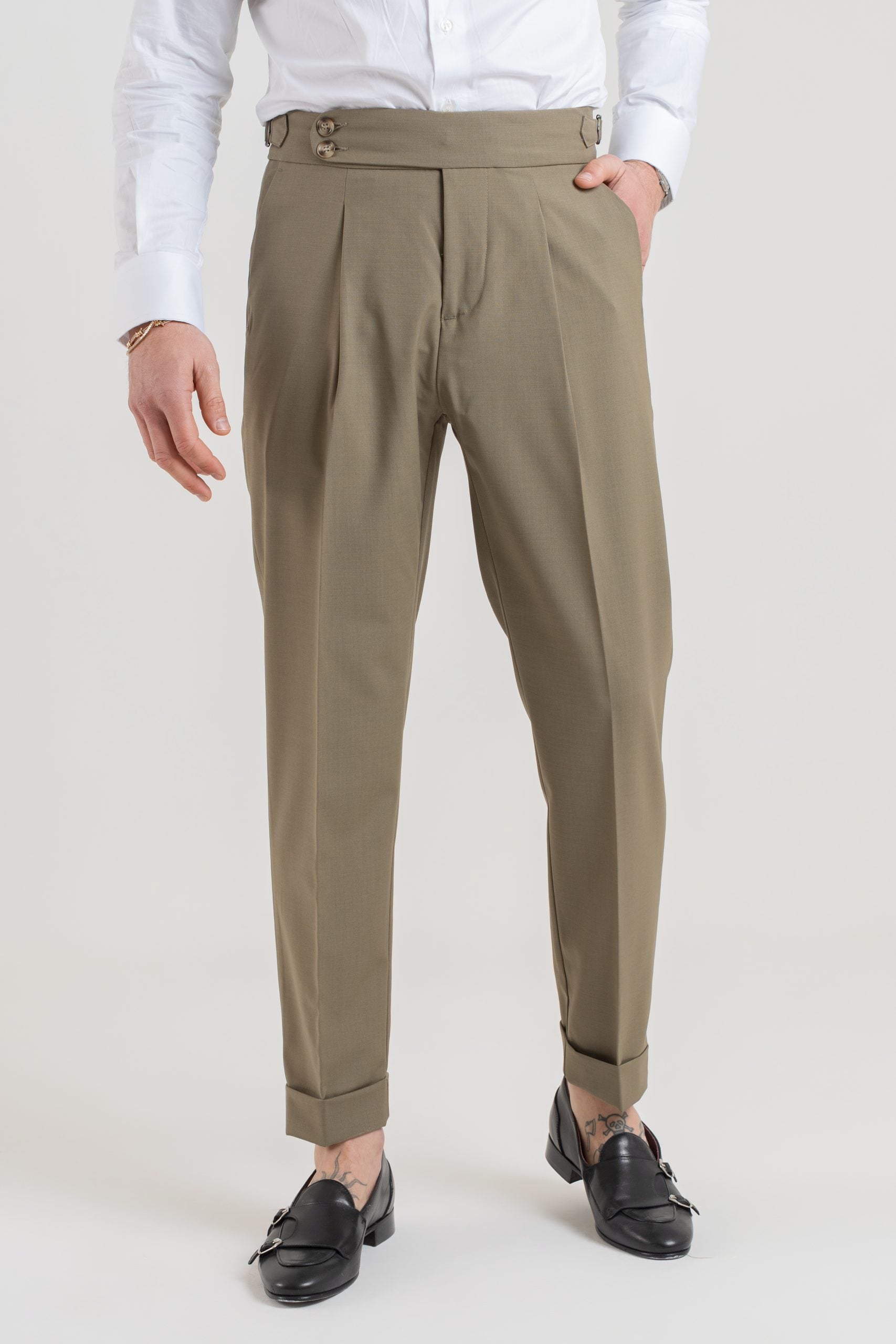 Pantalone con Bustino Tondo Kaki Nairobi
