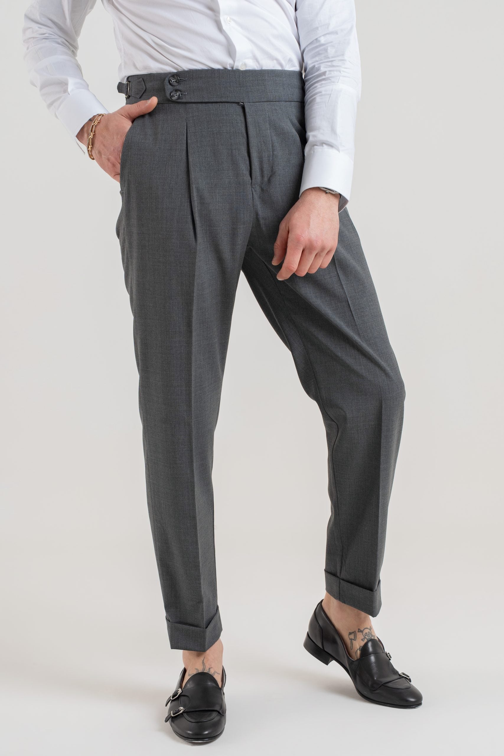 Pantalone con Bustino Tondo Piombo Copenaghen