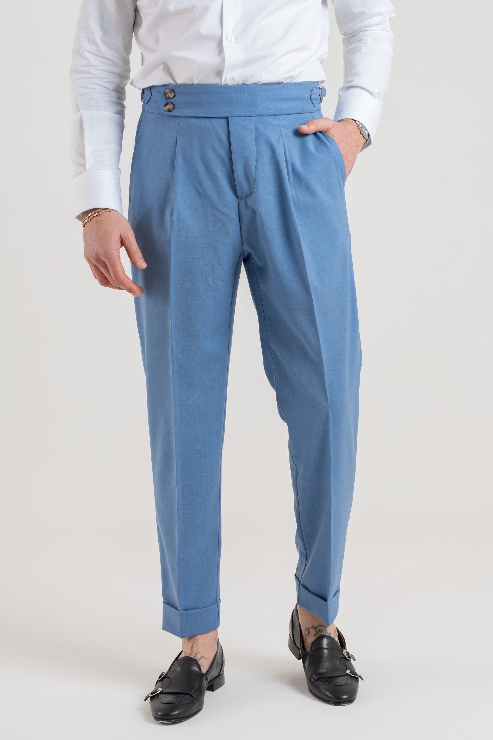 Pantalone con Bustino Tondo Carta da Zucchero Capri