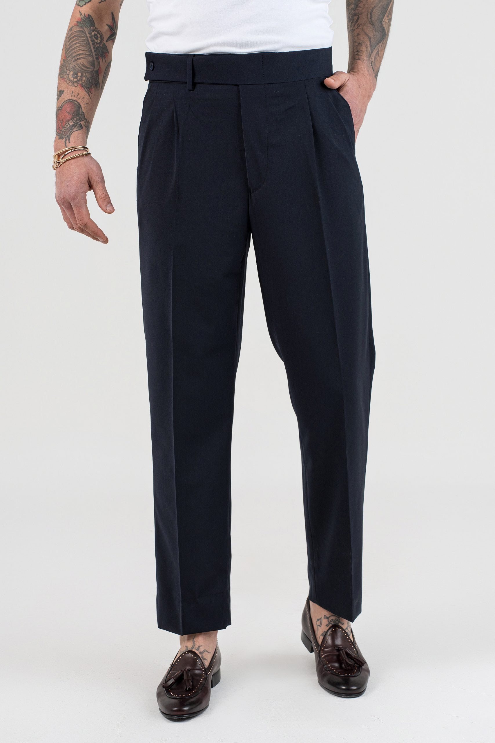 Pantalone Cinta Lunga Nero Milano