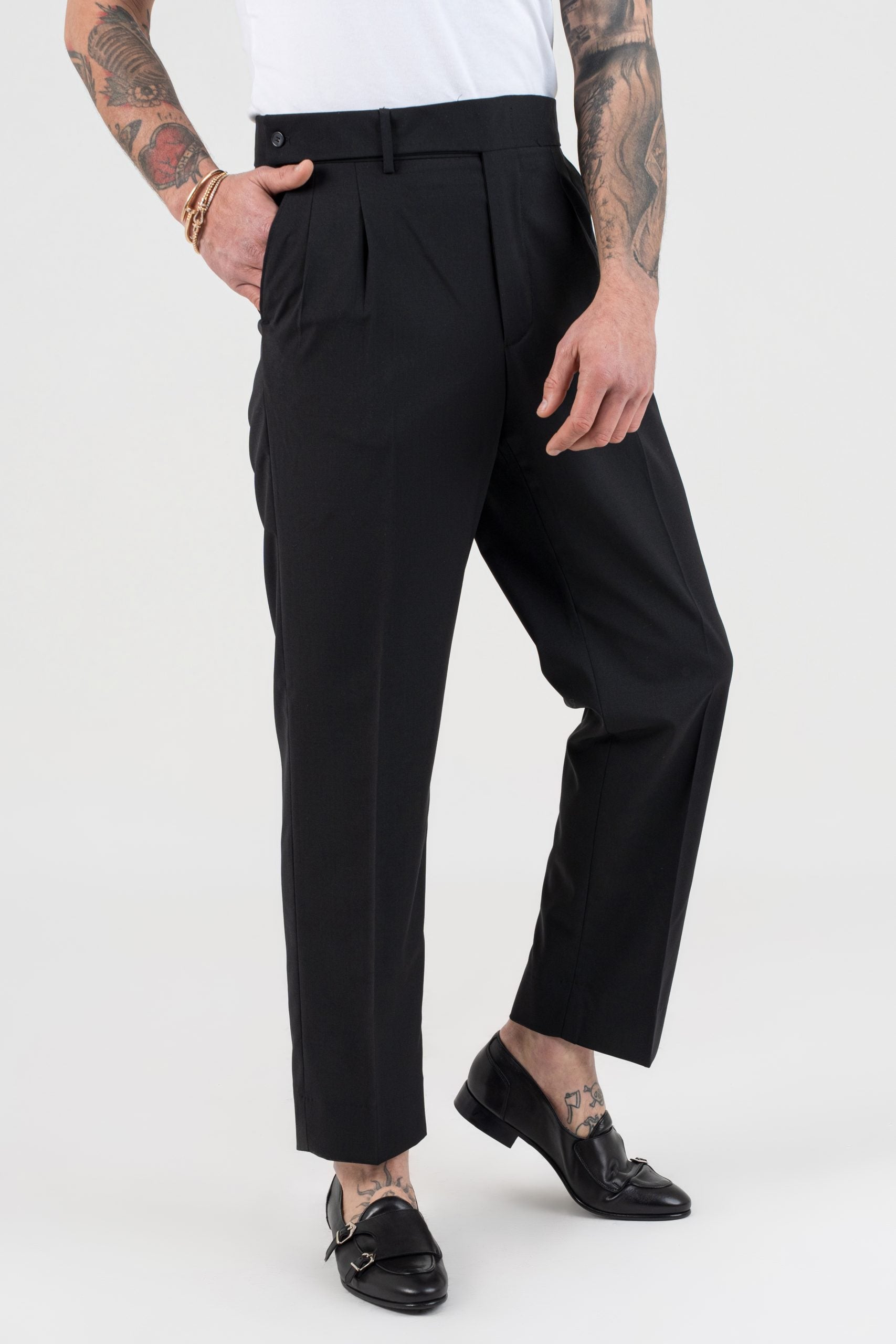 Pantalone Cinta Lunga Nero Milano