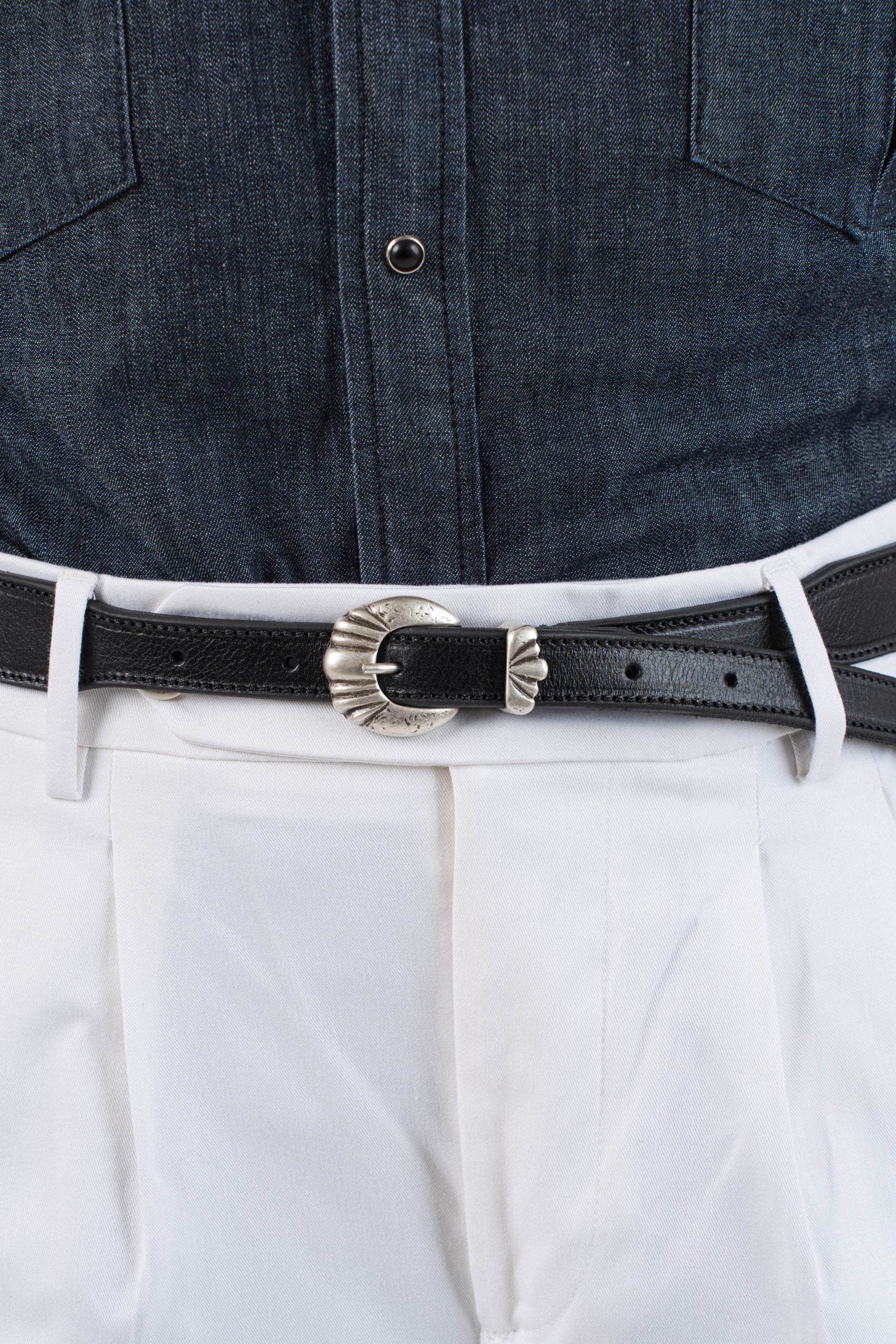 Cintura Native in Pelle Nera