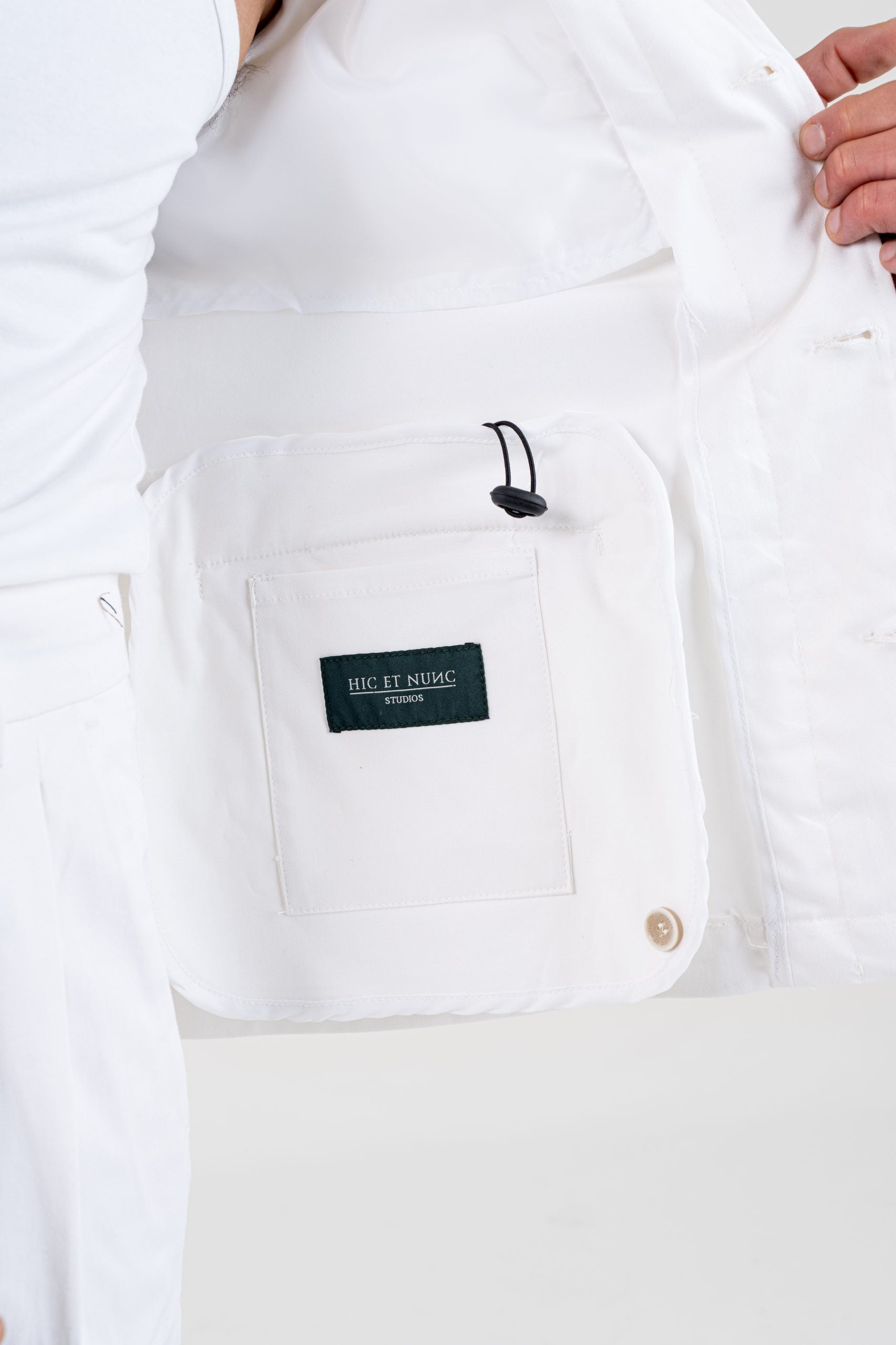 Field Jacket in Cotone Bianca