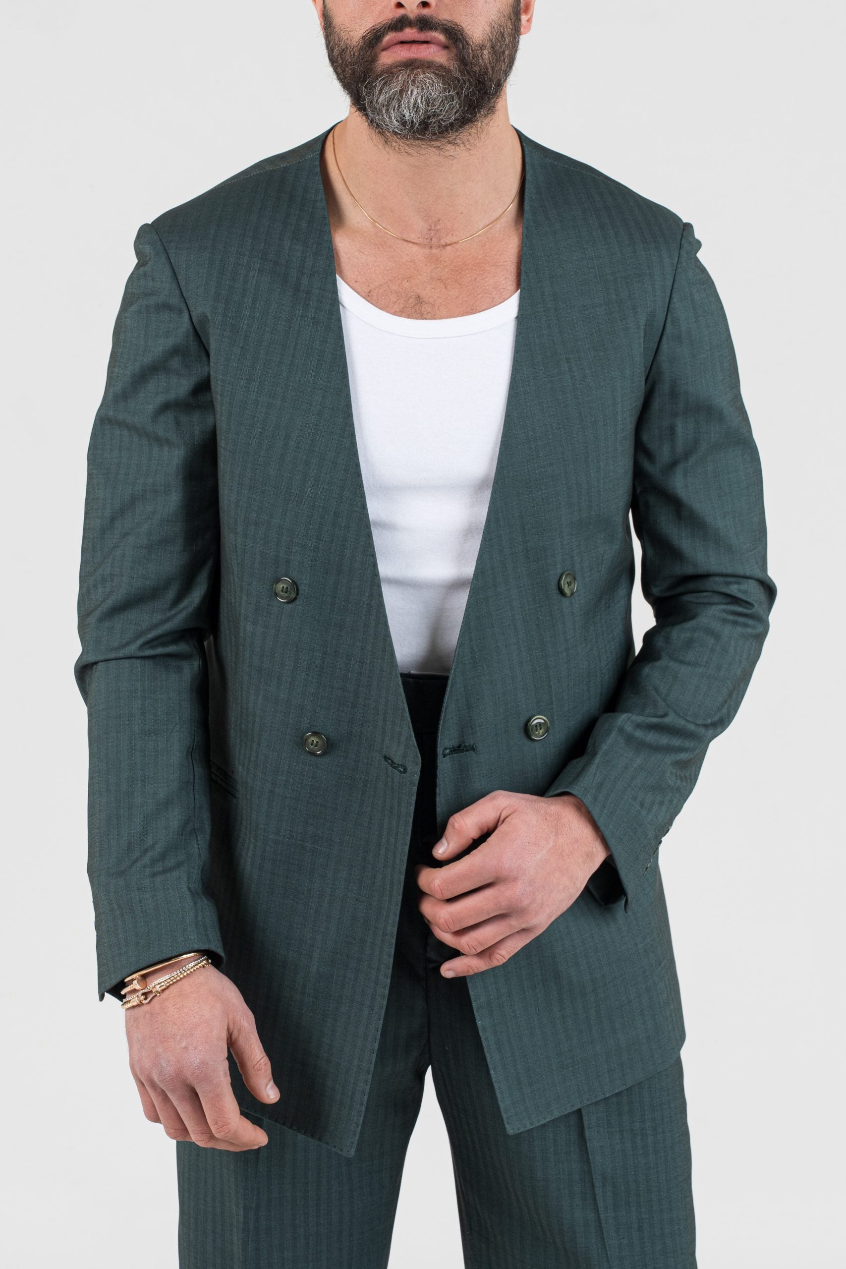 Chaqueta verde negra Solaro Saint Tropez