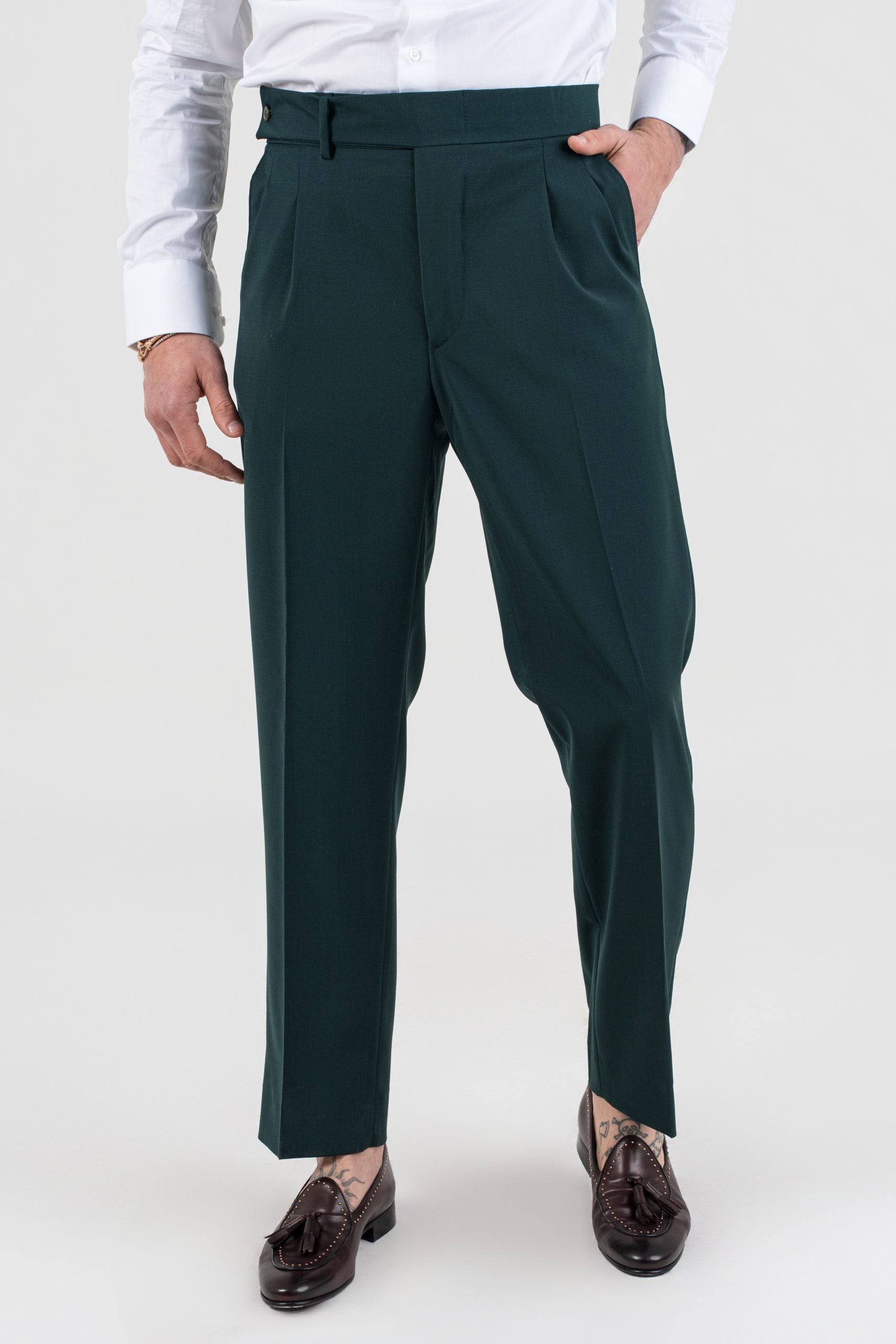 Pantalone Cinta Lunga Verde Smeraldo Miami