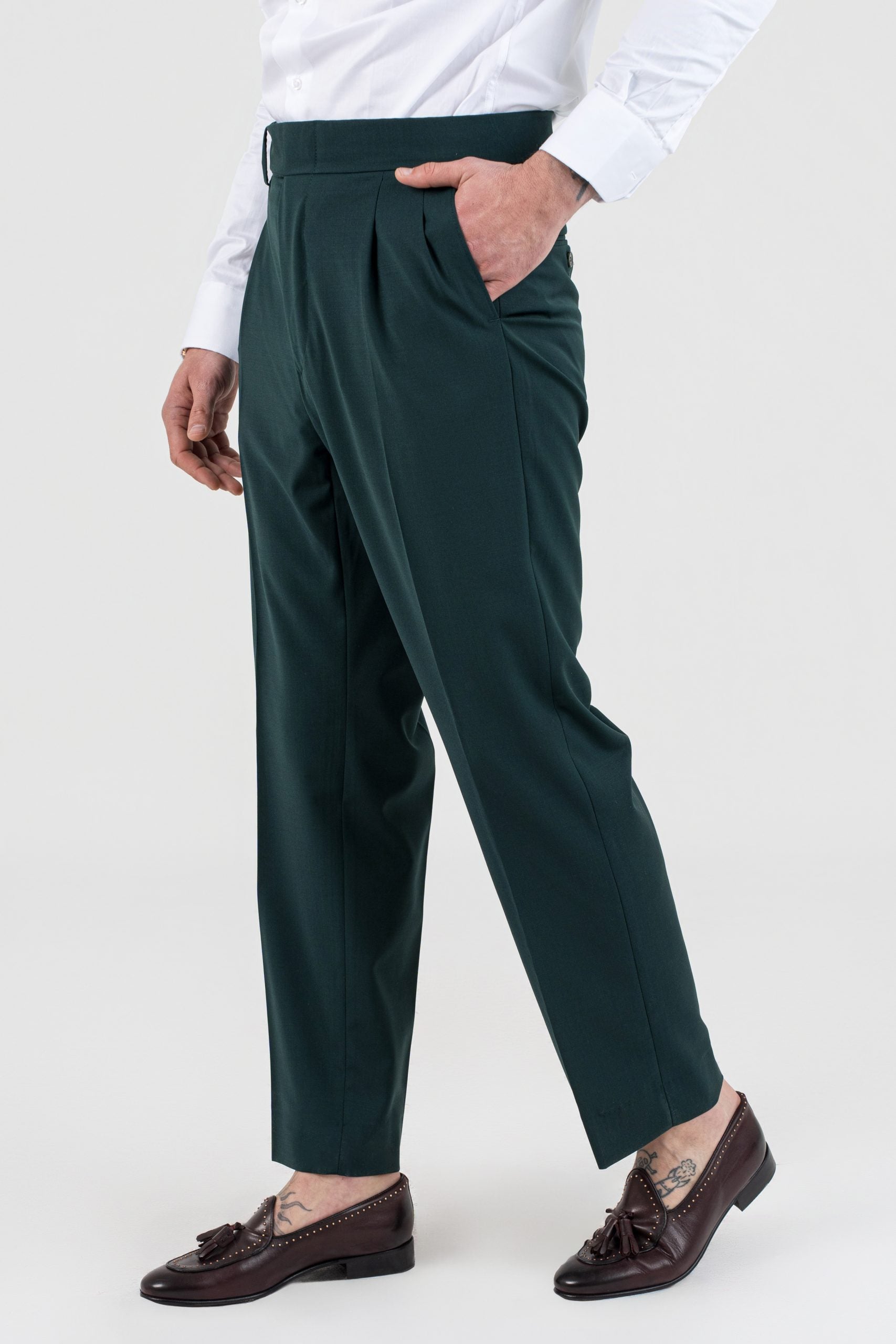 Pantalone Cinta Lunga Verde Smeraldo Miami