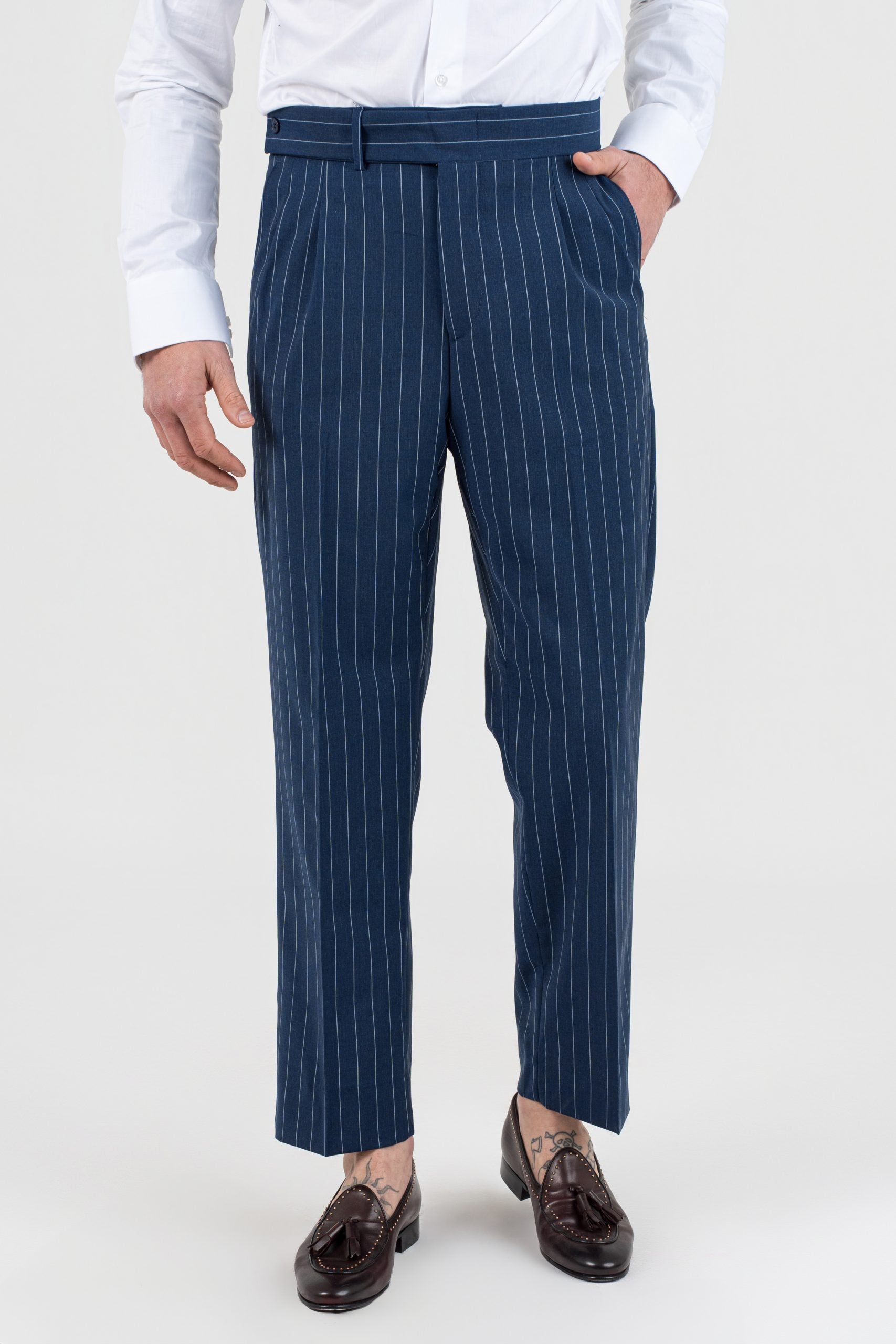 Pantalone Cinta Lunga Gessato Royal Forte dei Marmi