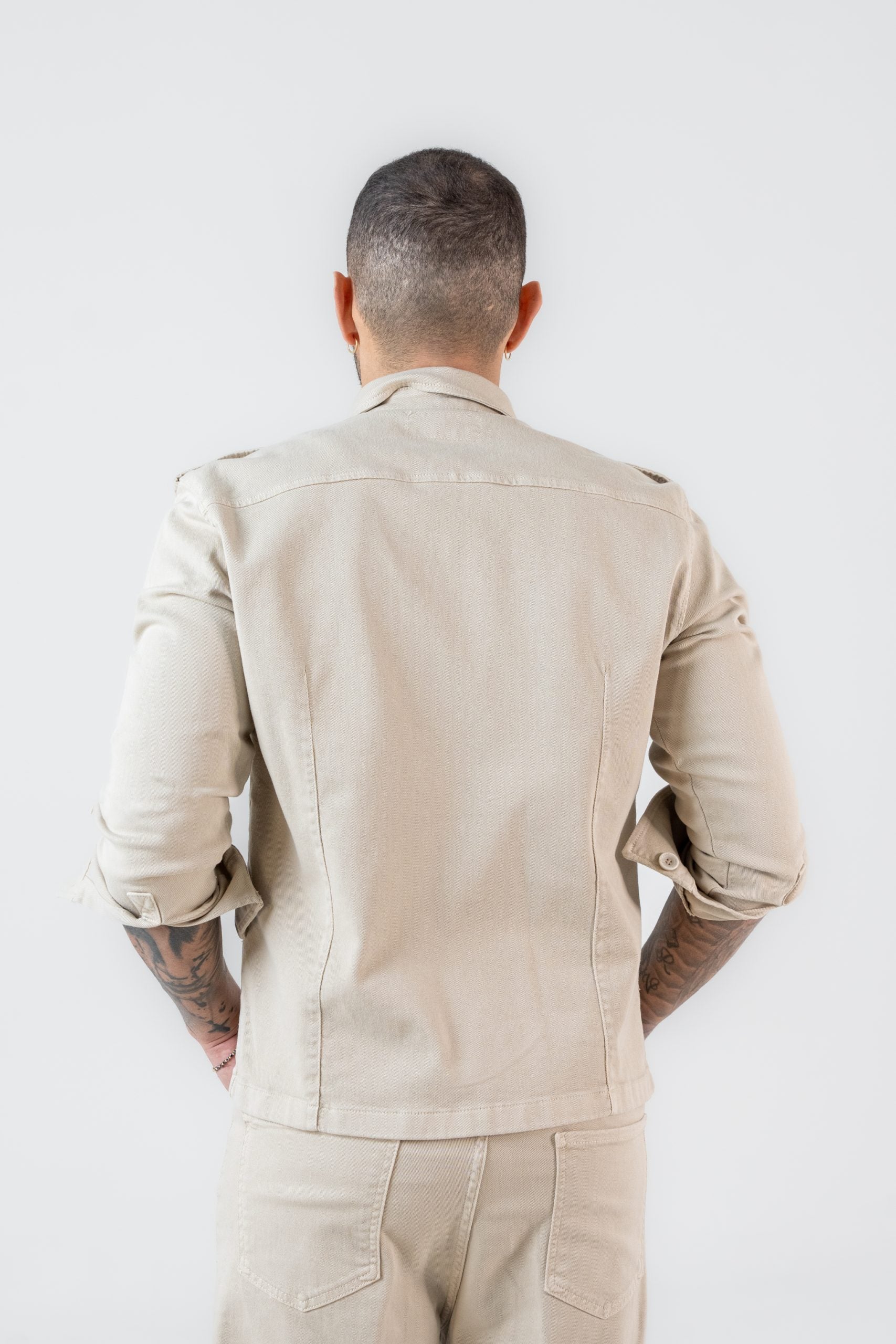 Giacchetto di Jeans Beige