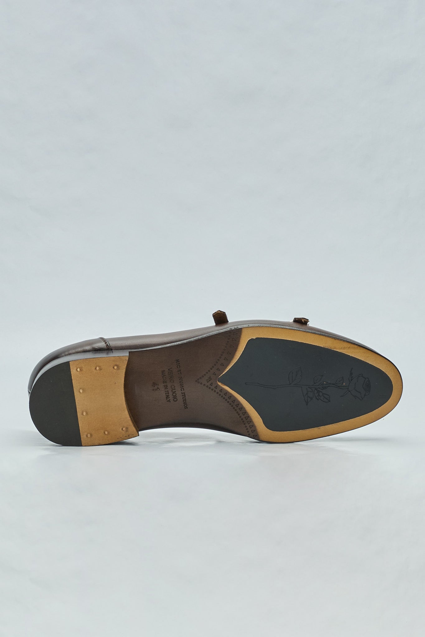 Mocassino con Doppia Fibbia Marrone